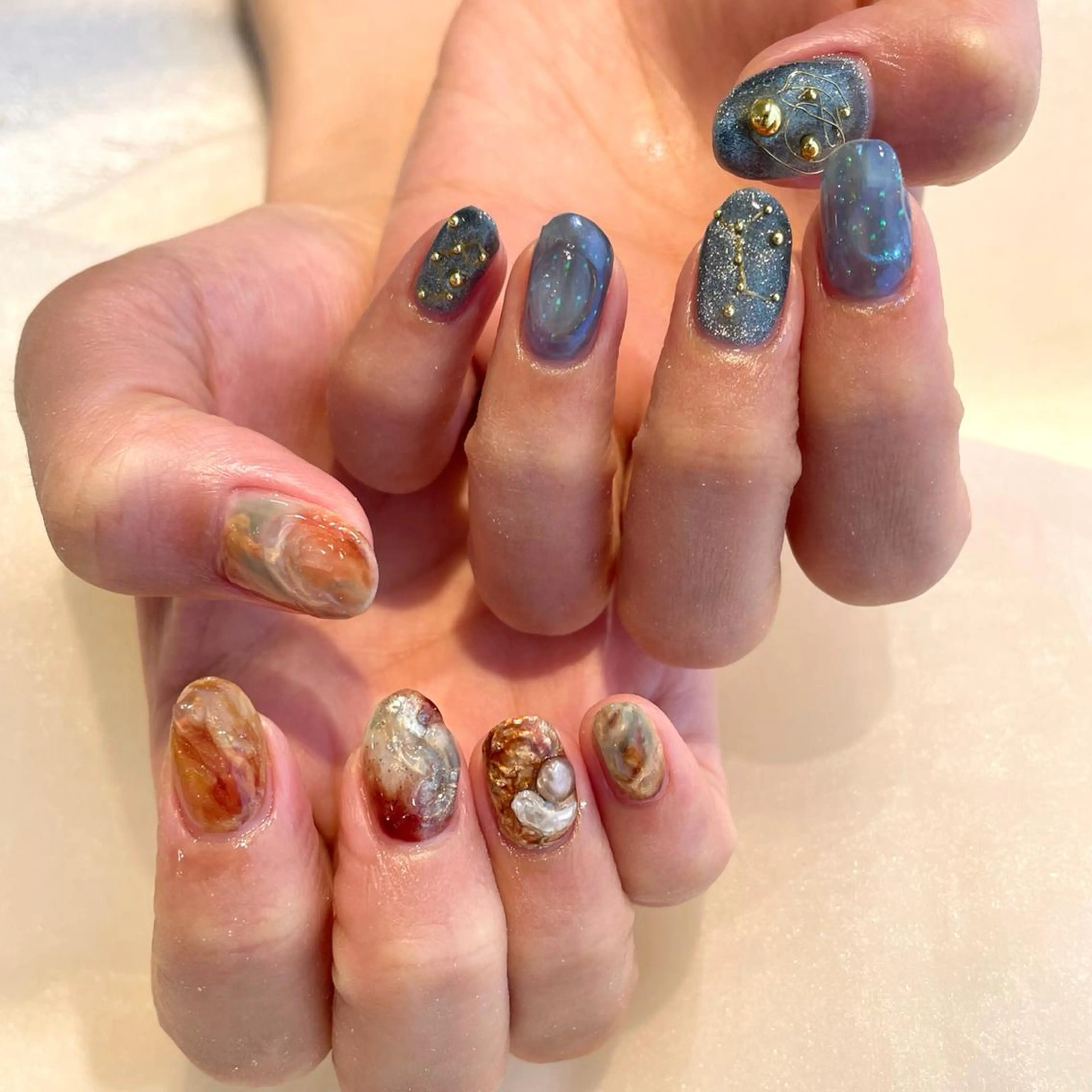 ネイル ハンドネイル 新井 ひなののネイルデザイン