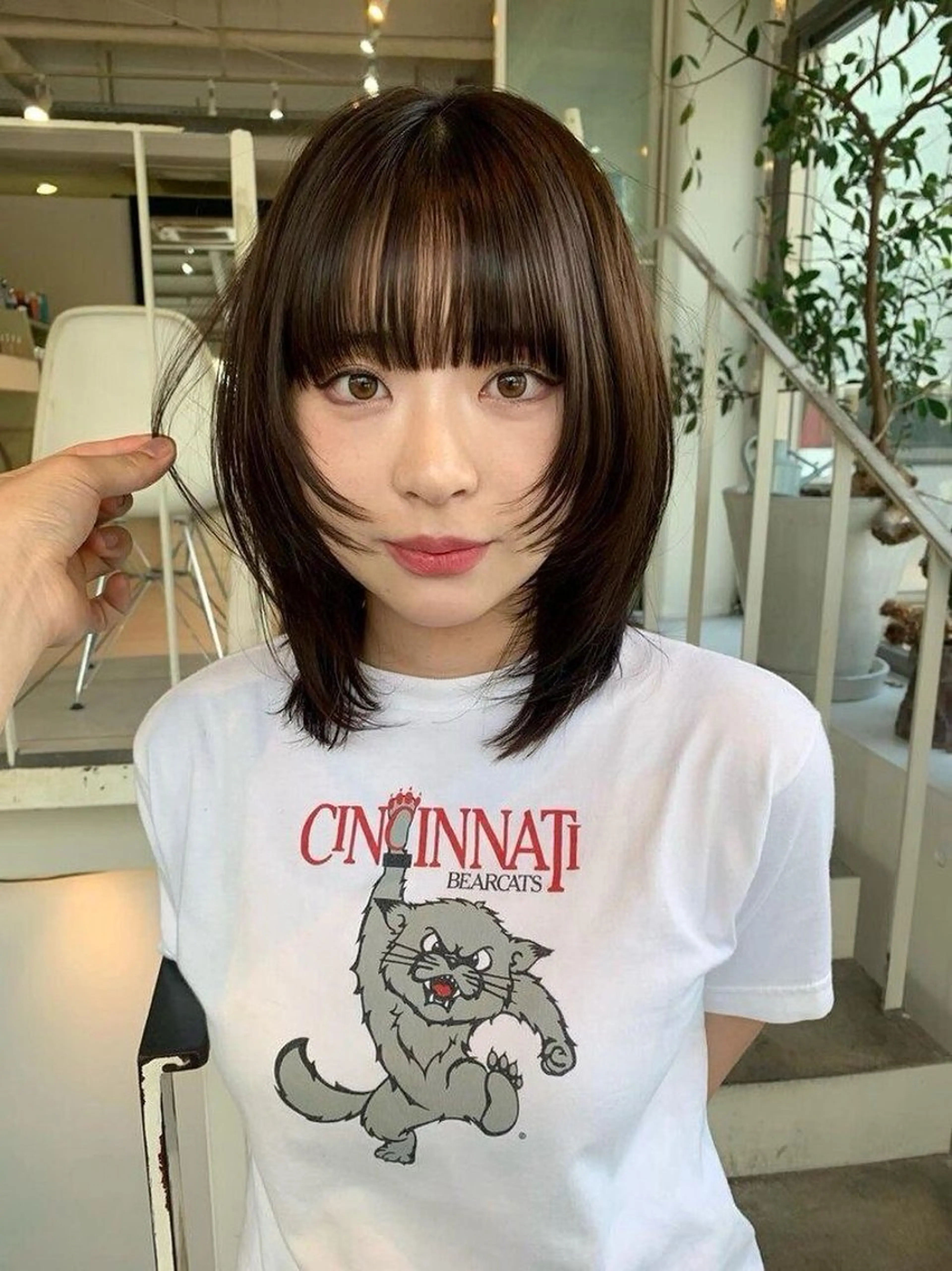 ミディアム 透明感カラー🎀♡ リナのヘアスタイル