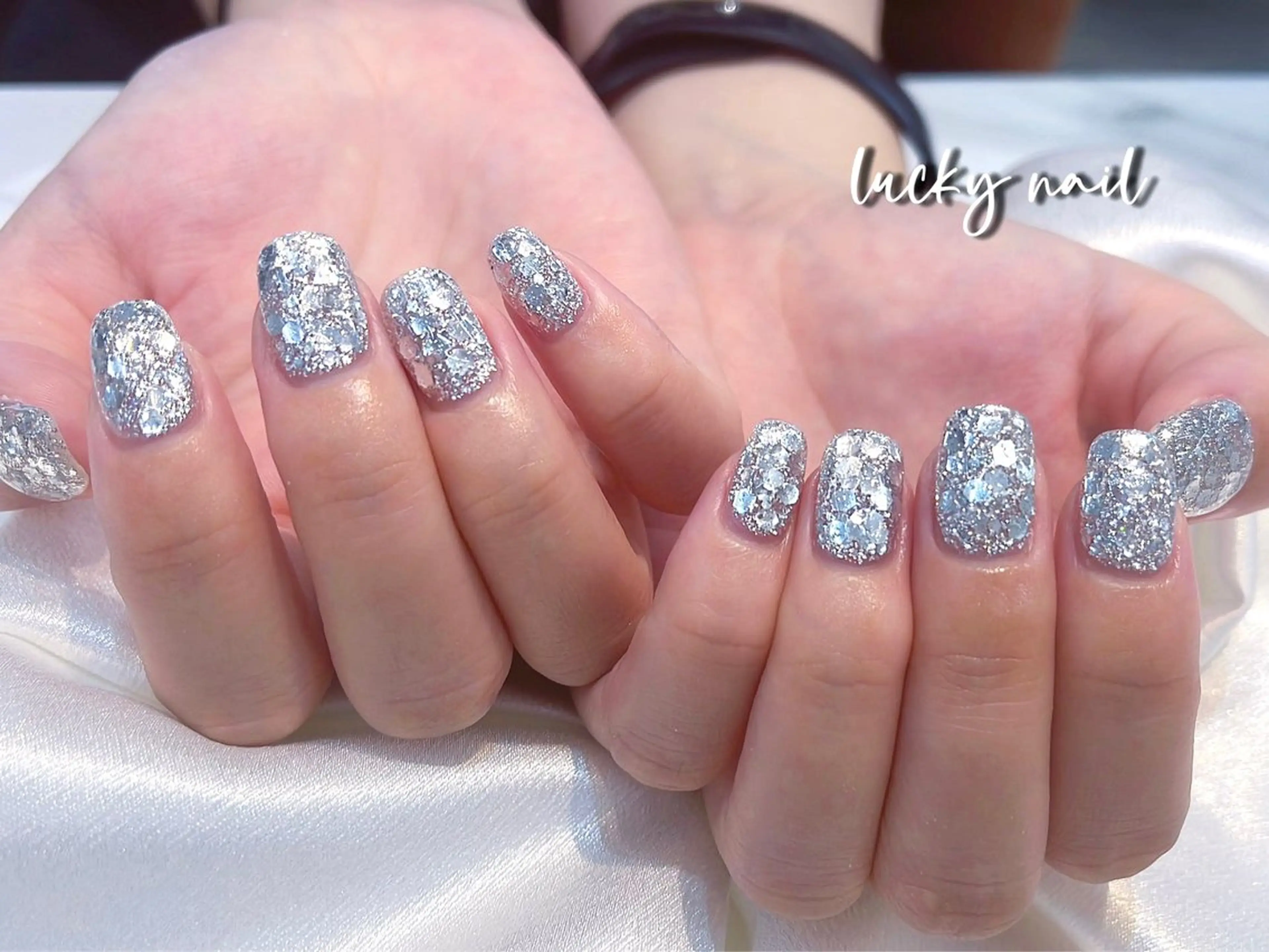 ネイル アートネイル チークネイル 長さ出し ジェルネイル マグネットネイル Lucky nail  小林和希のネイルデザイン