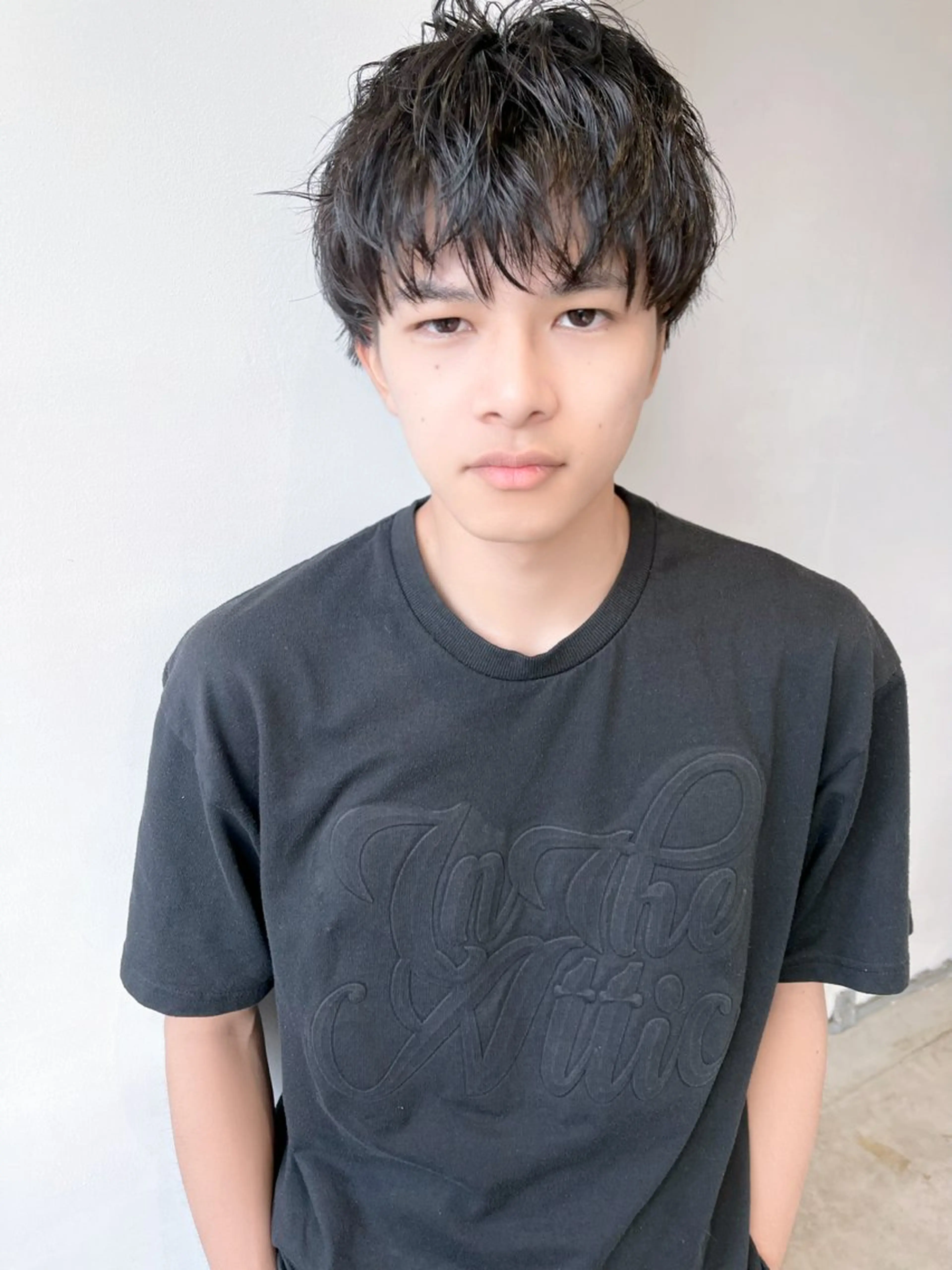 ショート パーマ メンズ カット パーマ トリートメント ill副店長 立和田純也のヘアスタイル