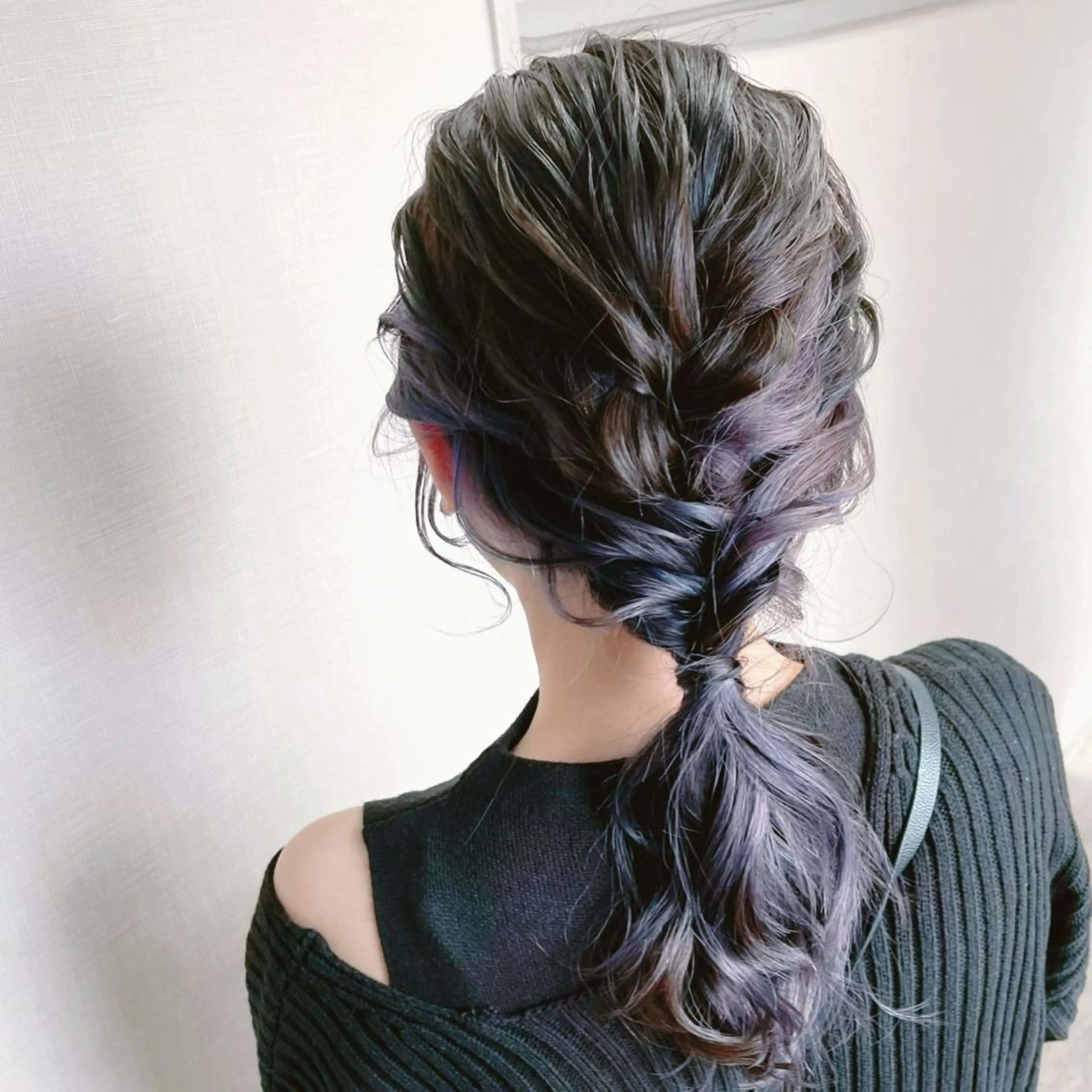 ミディアム ヘアアレンジ ヘアセット 松井那津子 /ハイライトブリーチのヘアスタイル