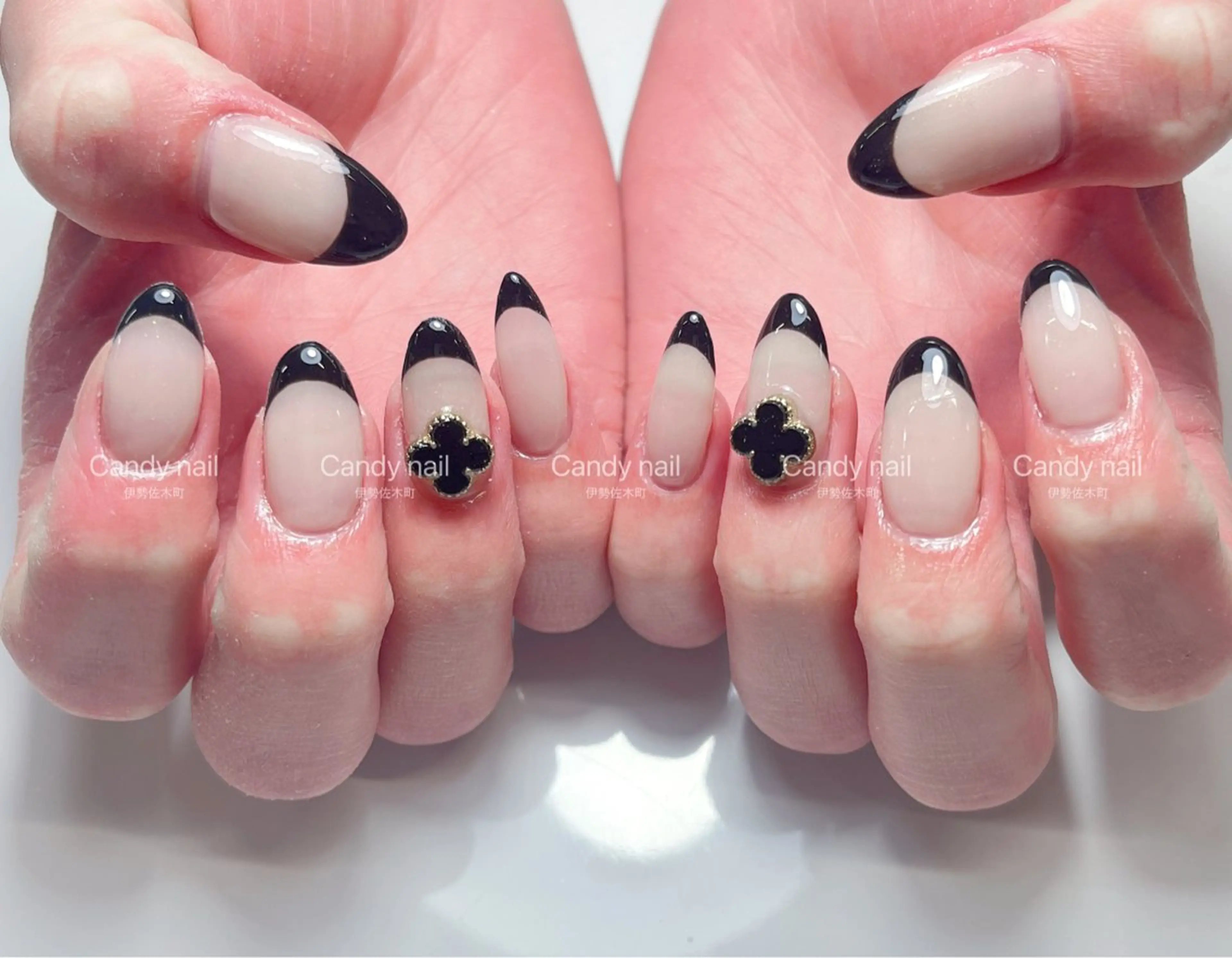 ネイル candy nail 韓国風ワンホンネイルのネイルデザイン