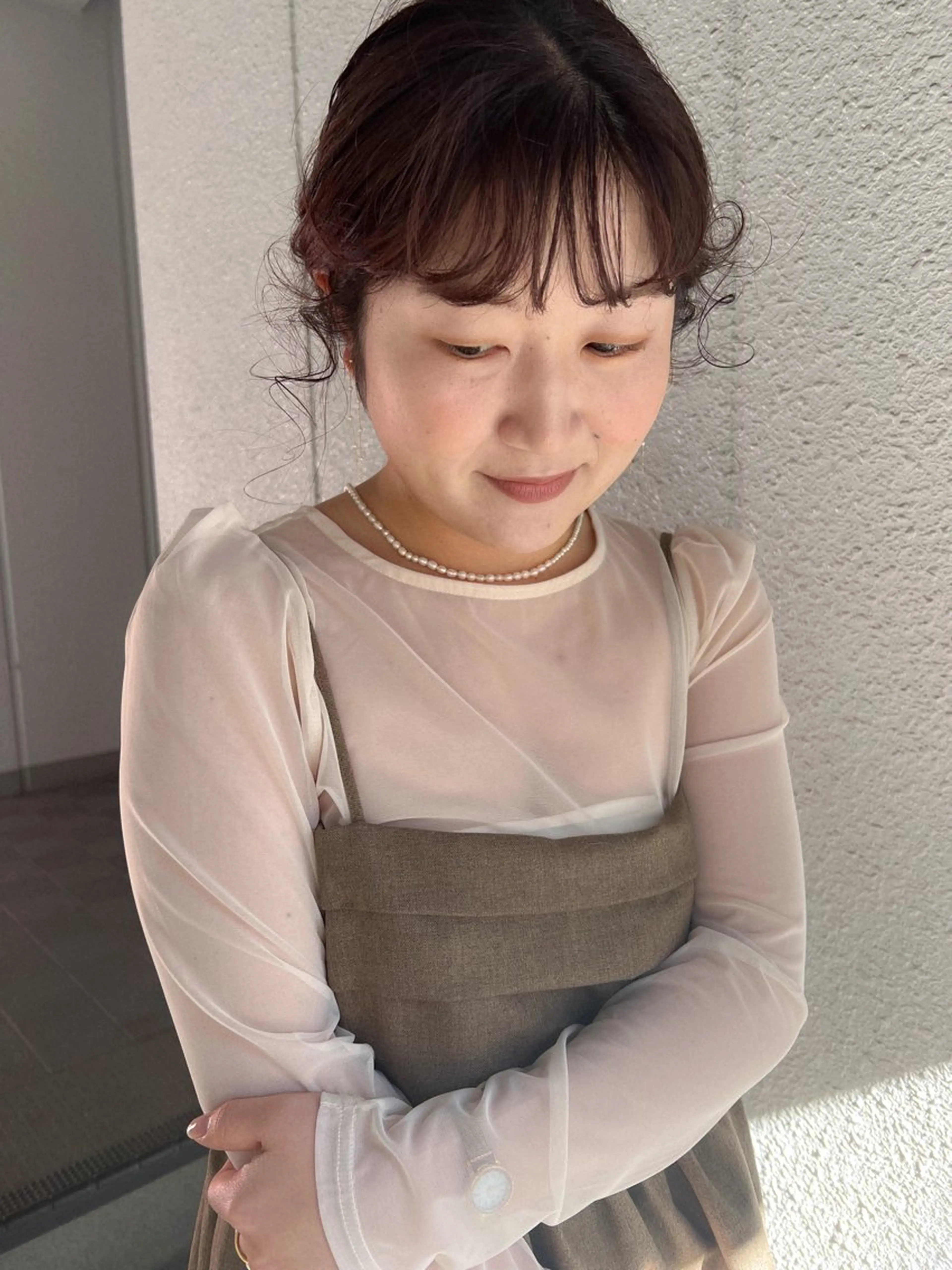 ミディアム ヘアアレンジ カラーパティシエ facce🌼ikoのヘアスタイル