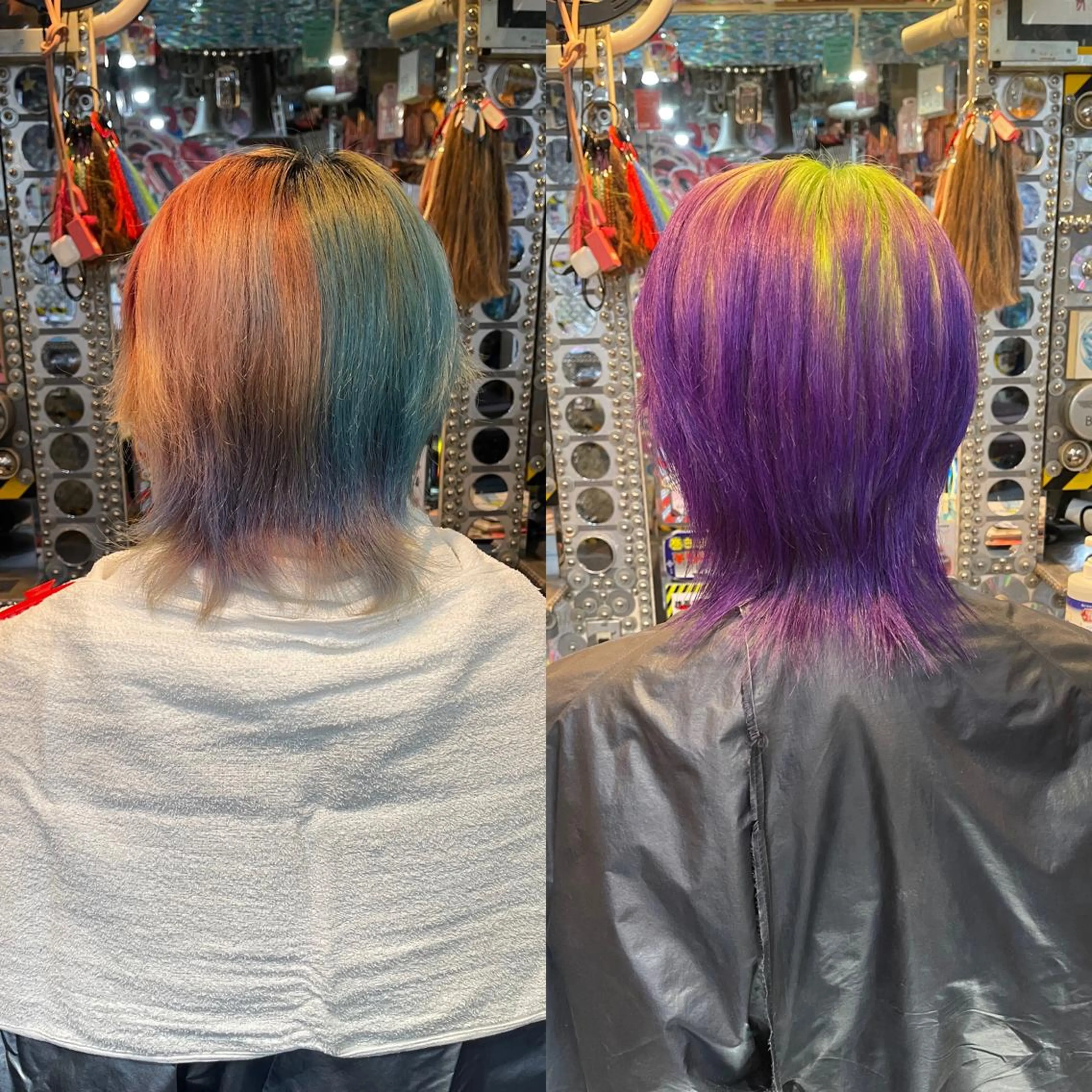 ショート カラー メンズ メンズブリーチ ブリーチ ケアブリーチ トリートメント 🌈派手髪エクステ ブレイズ🌈ひろとのヘアスタイル