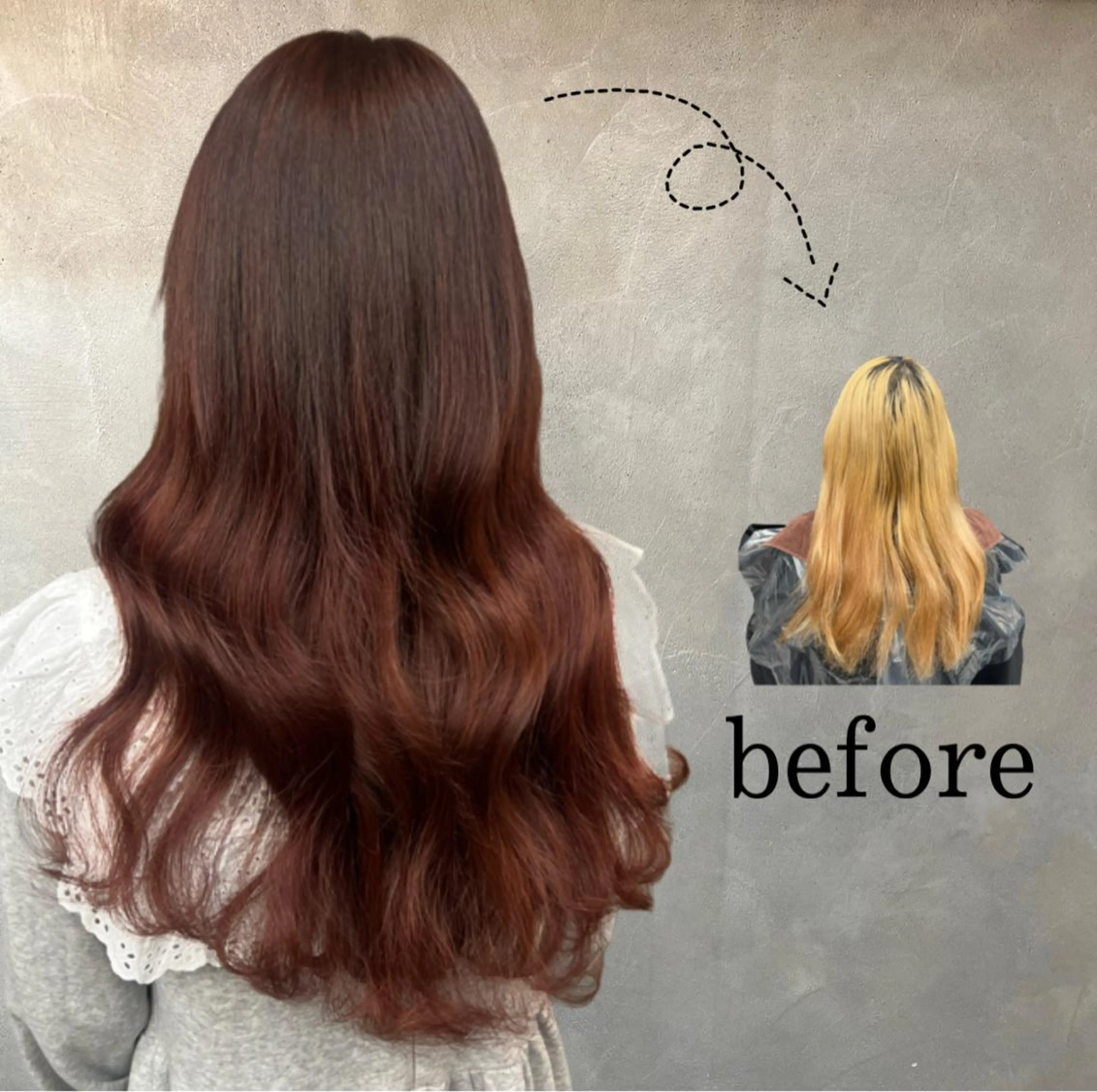 ロング CS made by SHACHU栄店所属・❤️🔥シールエク +カラー京❤️🔥のヘアスタイル