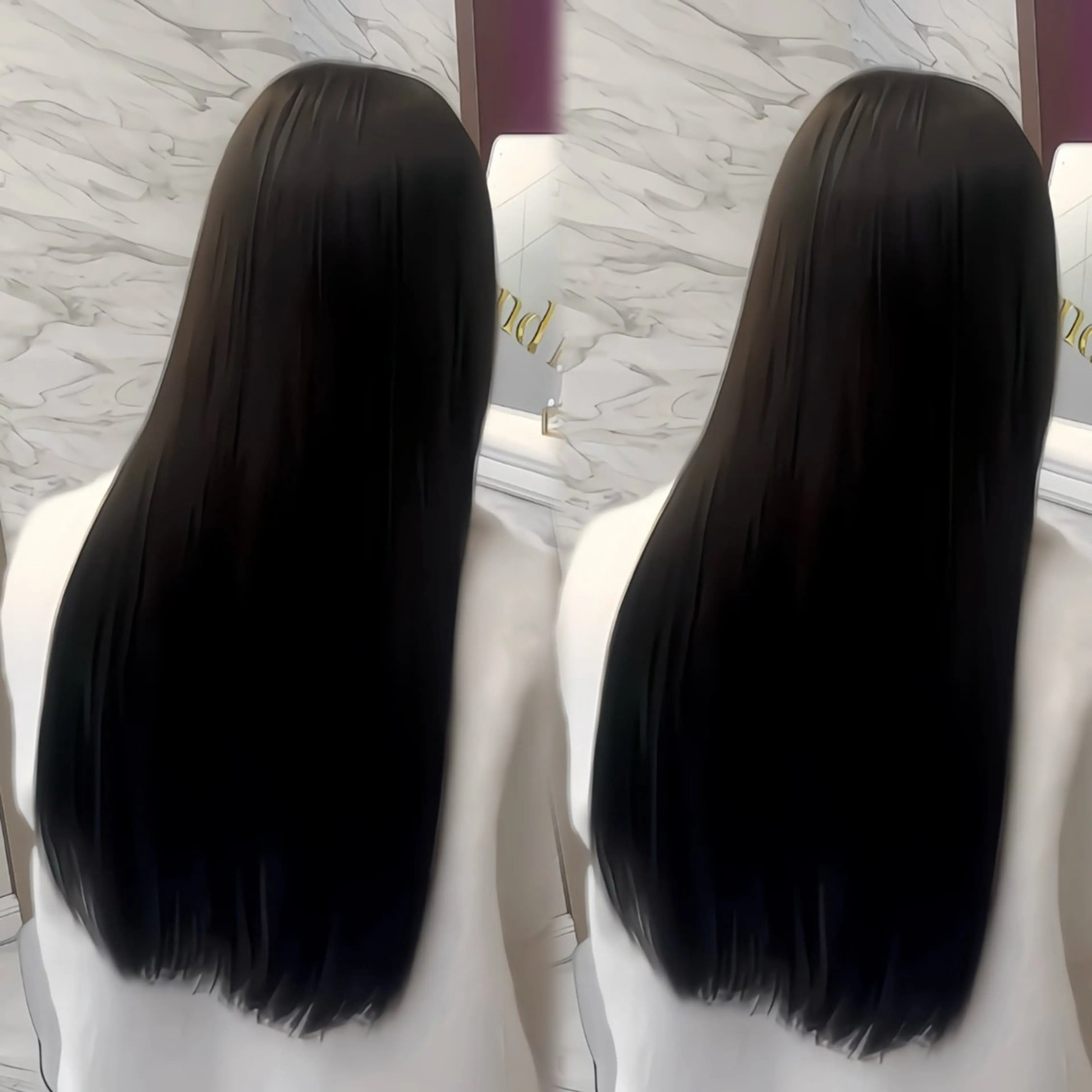 ロング カット ヘアカラー 縮毛矯正 トリートメント 韓国🎀レイヤー/艶 髪/縮毛矯正/ユリナのヘアスタイル