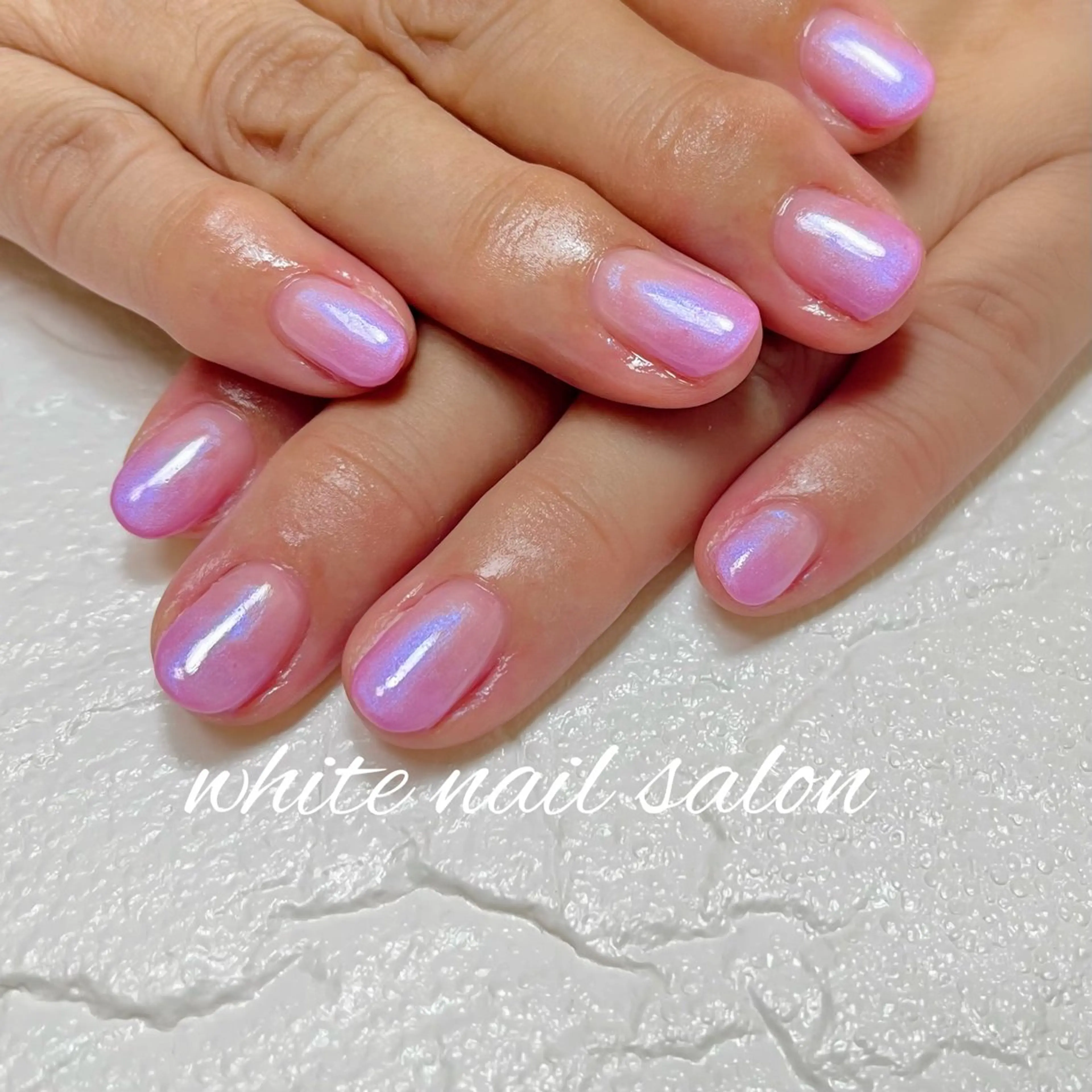 ネイル ラメ(グリッター) シンプルネイル white nail salonのネイルデザイン