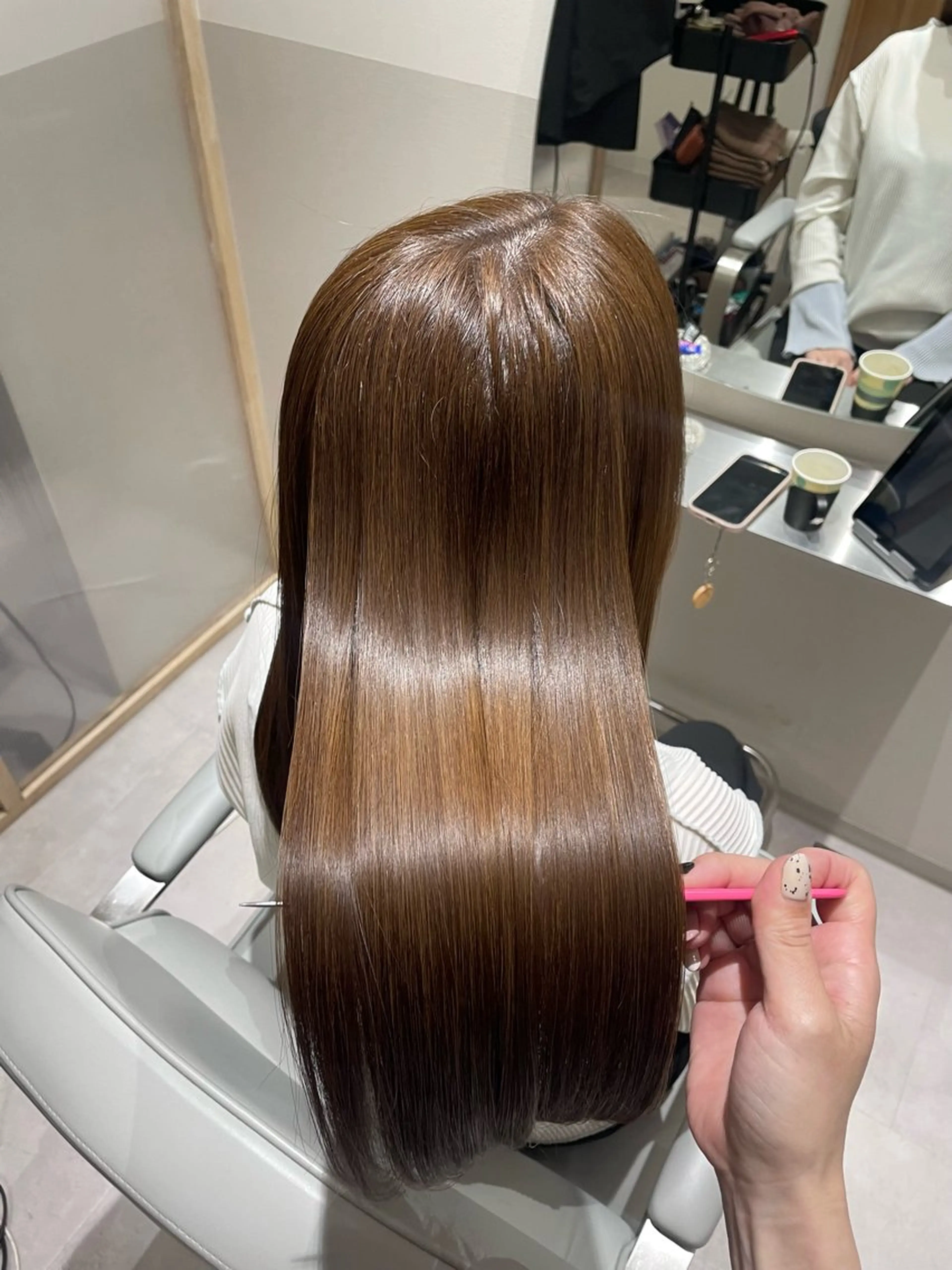 ロング カラー ベージュカラー 透明感カラー ヘーゼル 髪質改善 トリートメント カット ヘアカラー トリートメント 髪質改善✨Zina浦 安/個室🌈YUKIのヘアスタイル