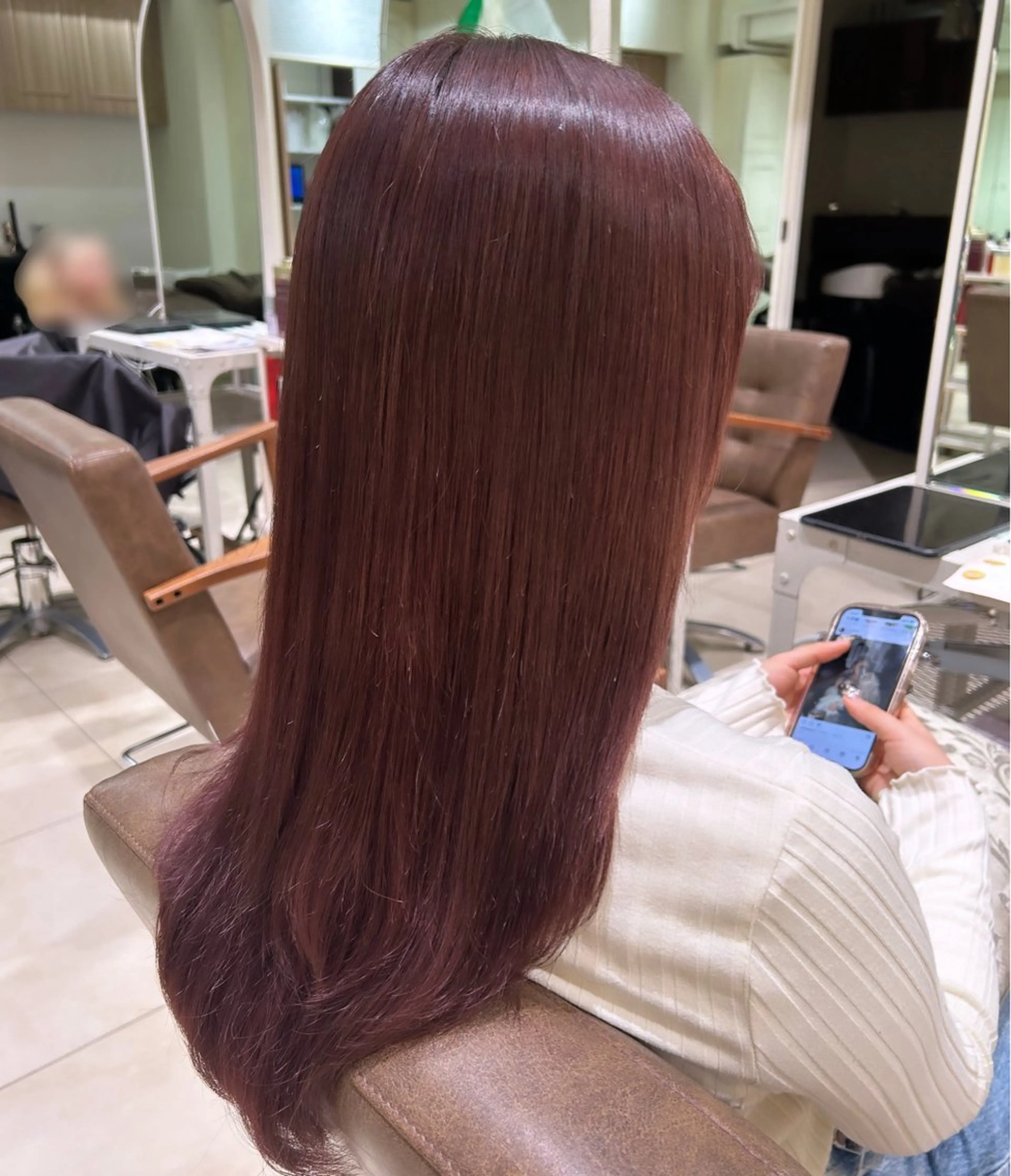 ロング 艶カラー🩵中久保 舞優🩵のヘアスタイル