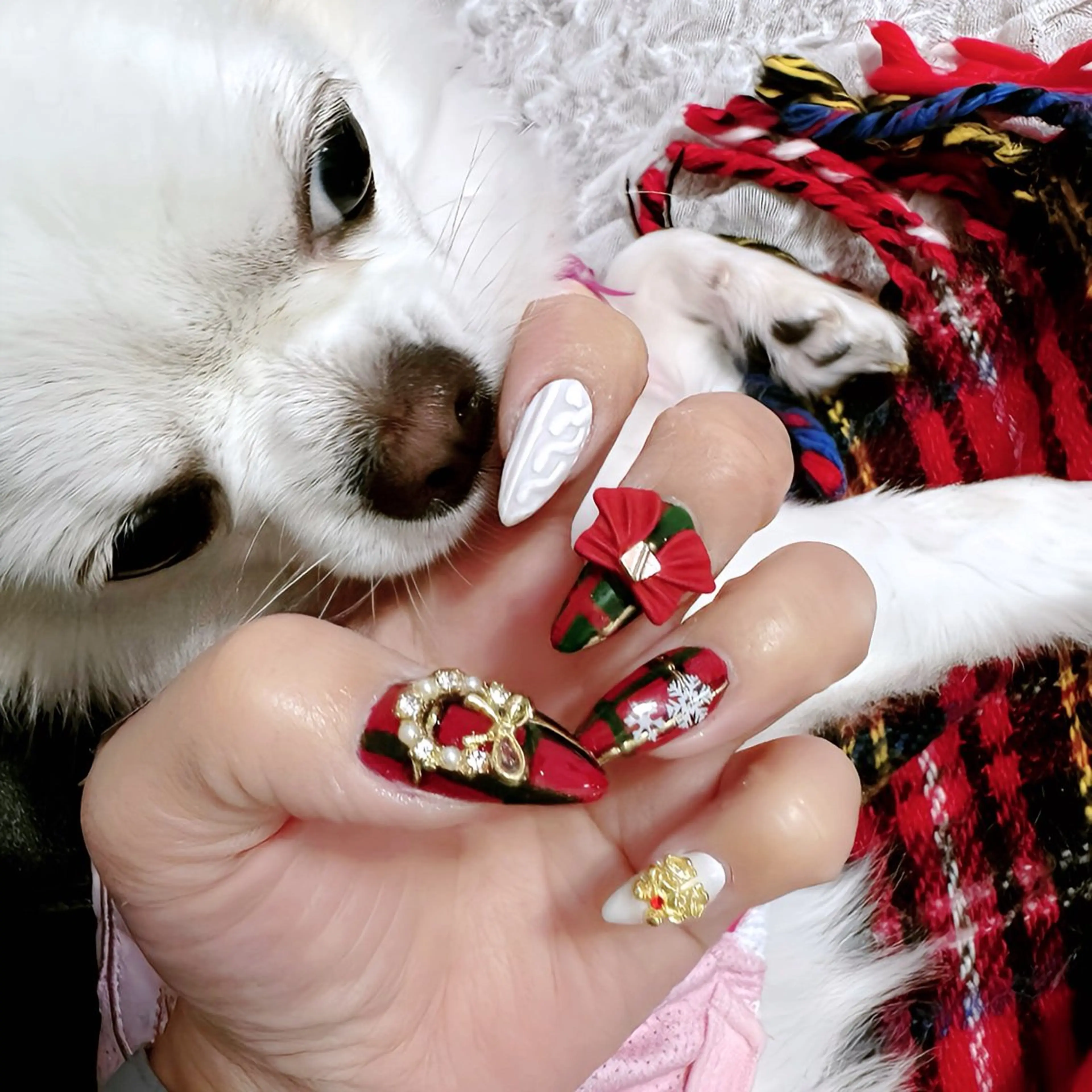 ネイル 冬ネイル クリスマス ハンドネイル オーナーネイリスト MAKIのネイルデザイン