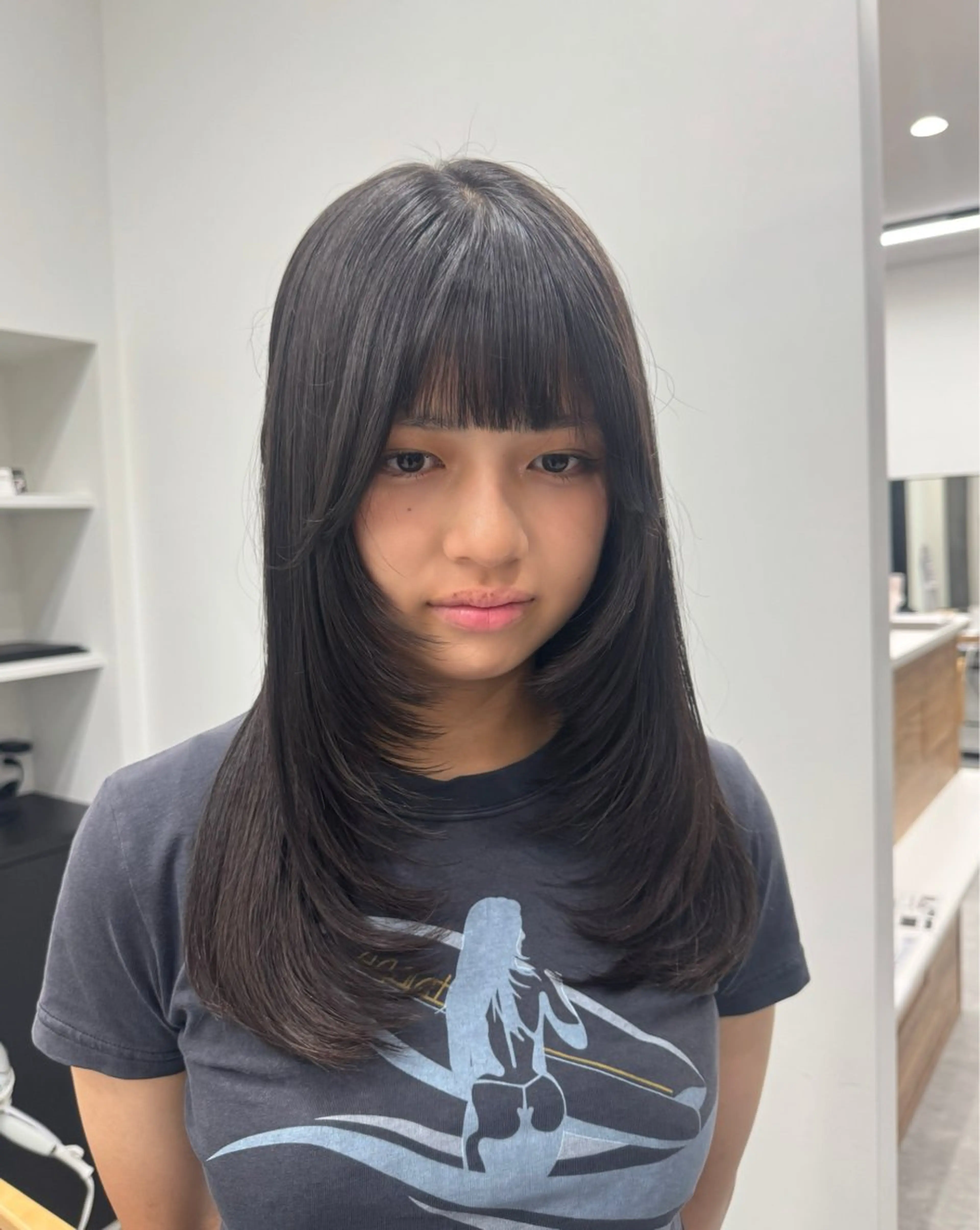 ロング カット ヘアカラー トリートメント 𝘀𝗮𝗲 ⑅*/ 艶髪/ショートボブのヘアスタイル