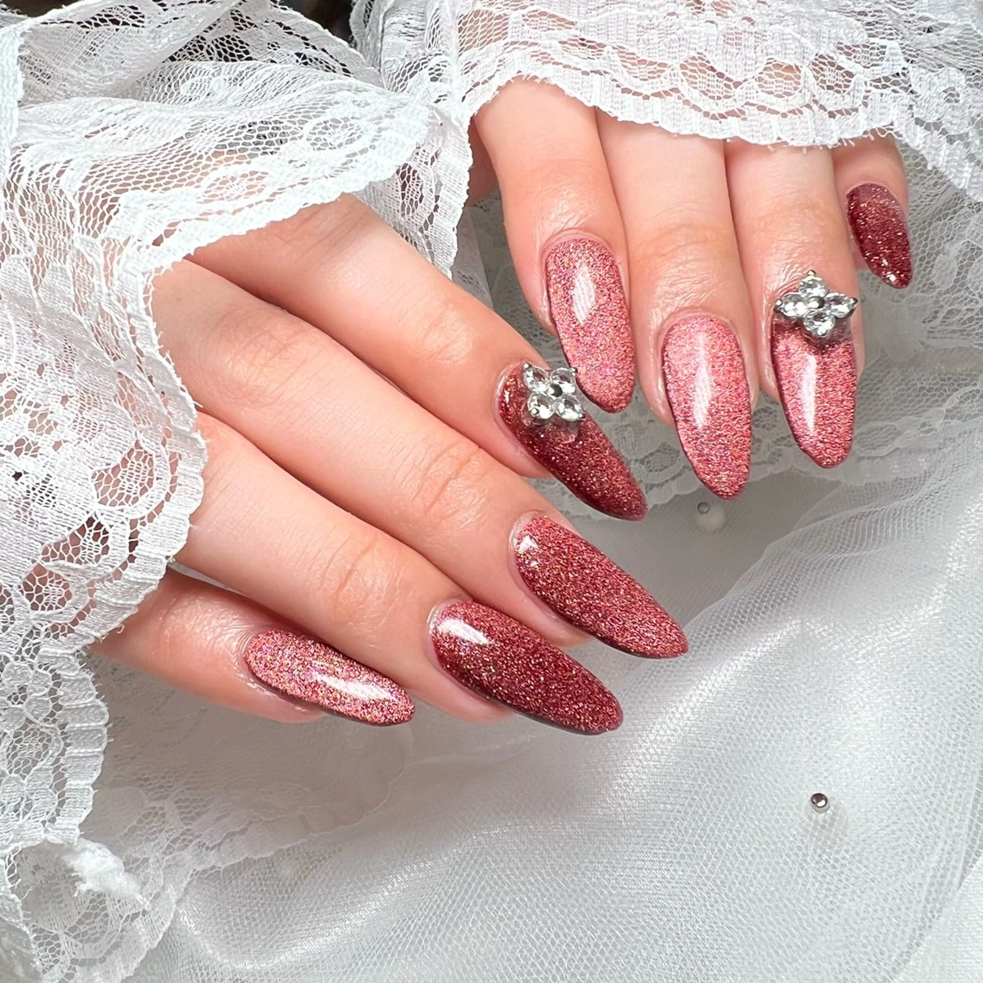 ネイル ハンドネイル E  nail 風羽のネイルデザイン