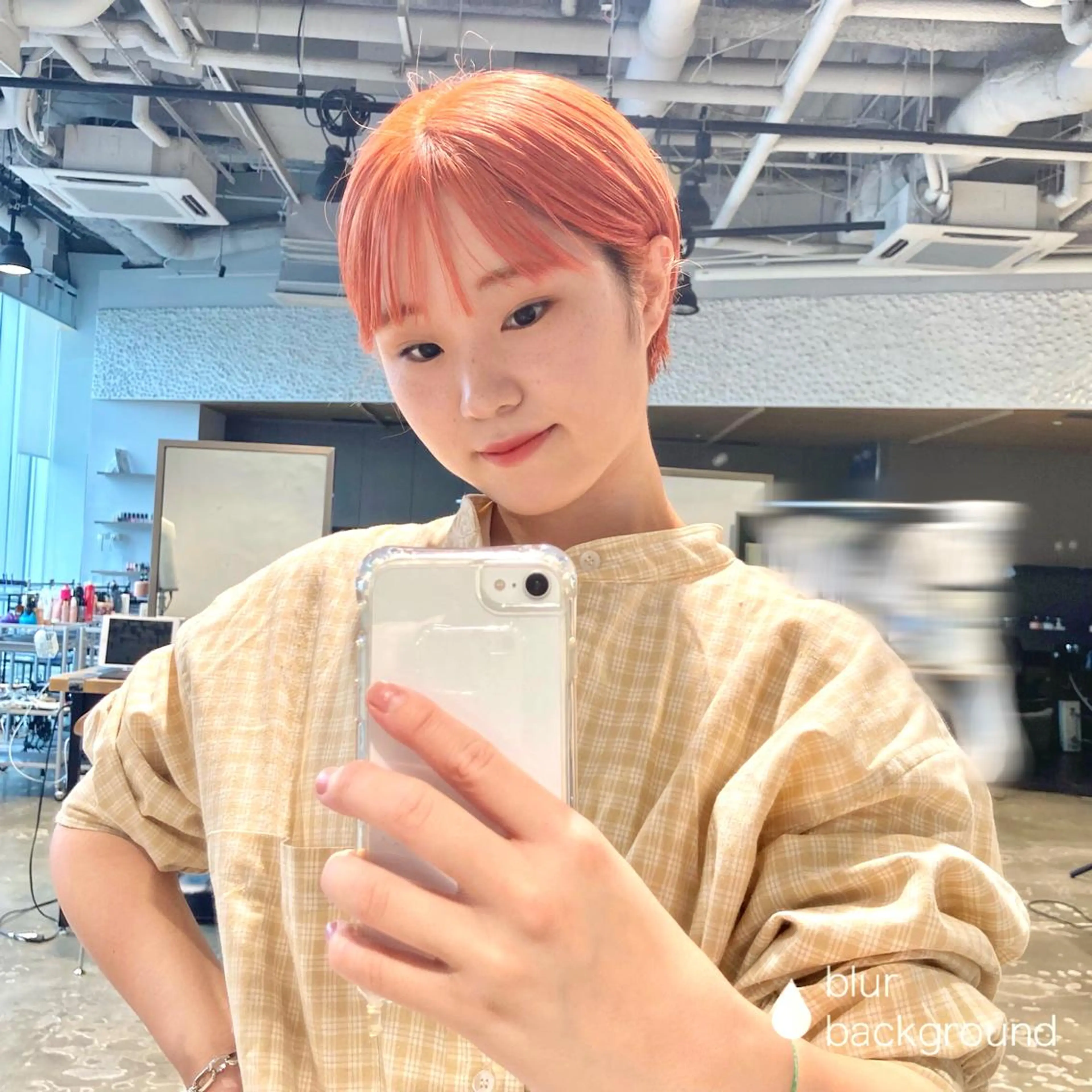 ショート カラー オレンジ 暖色/艶髪/ボブ/ ショート/Ayaのヘアスタイル