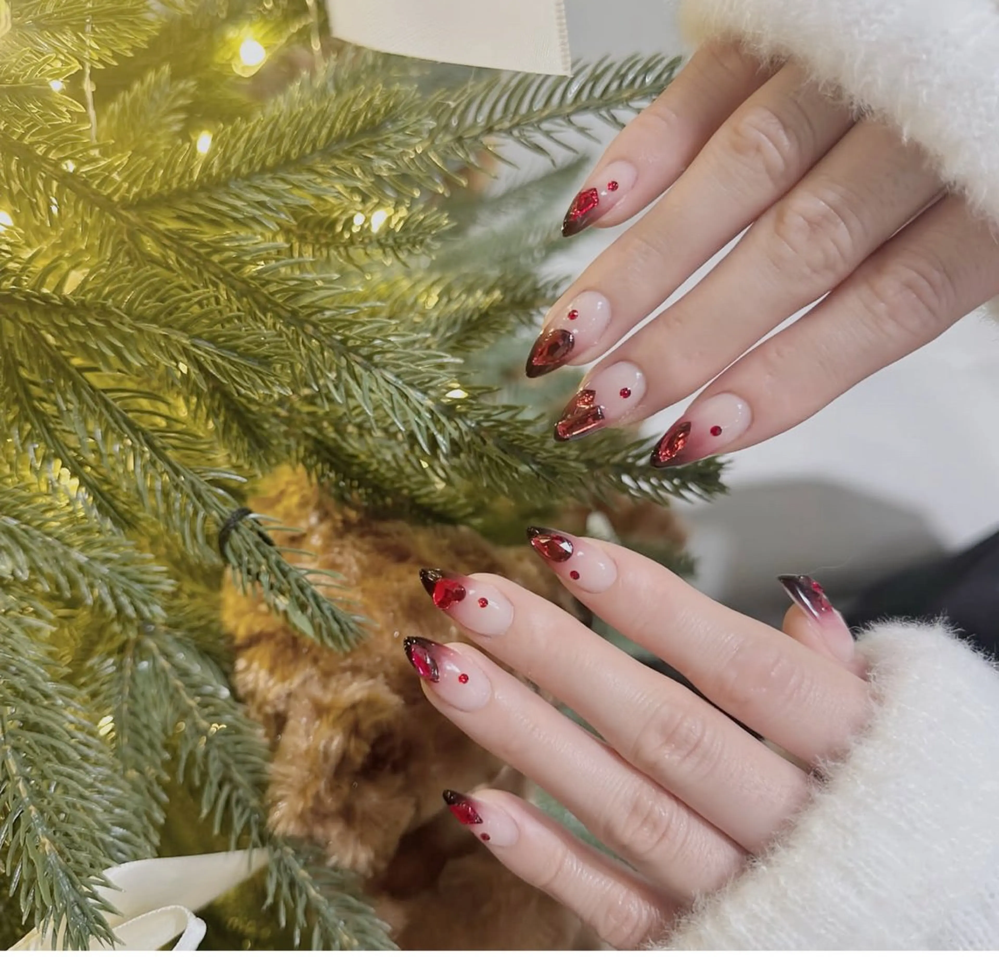 ネイル アニマル柄 オーロラネイル チークネイル フラッシュネイル ジェルネイル ハンドネイル Hinaa 池袋のネイルデザイン