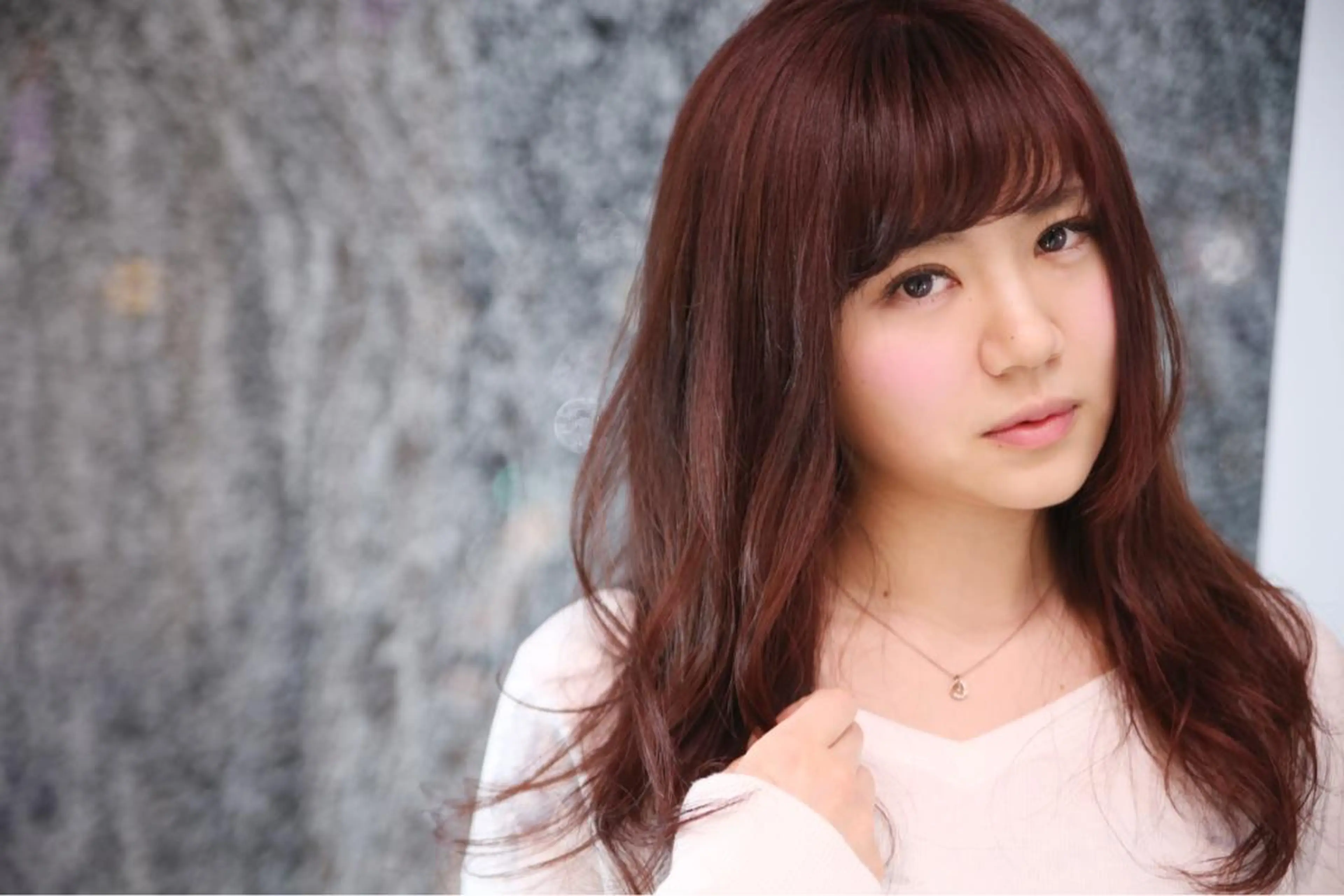 セミロング カラー ヘアアレンジ ブラウンカラー ピンクカラー ピンクブラウン Re:ta KANZOの眉毛・アイブロウイメージ