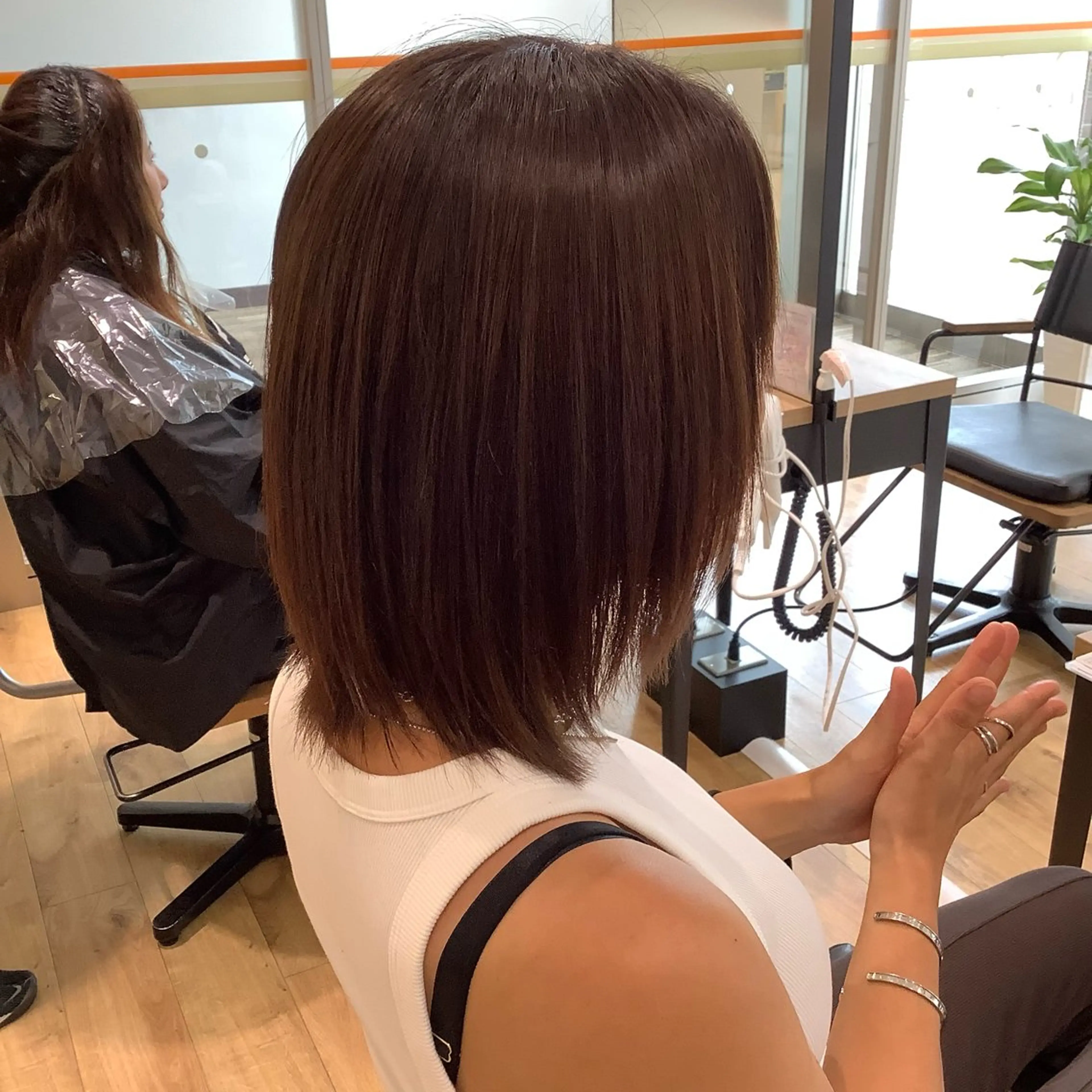 ミディアム カラー パーマ エイジングケア特化 美容師✂️山崎竜二のヘアスタイル