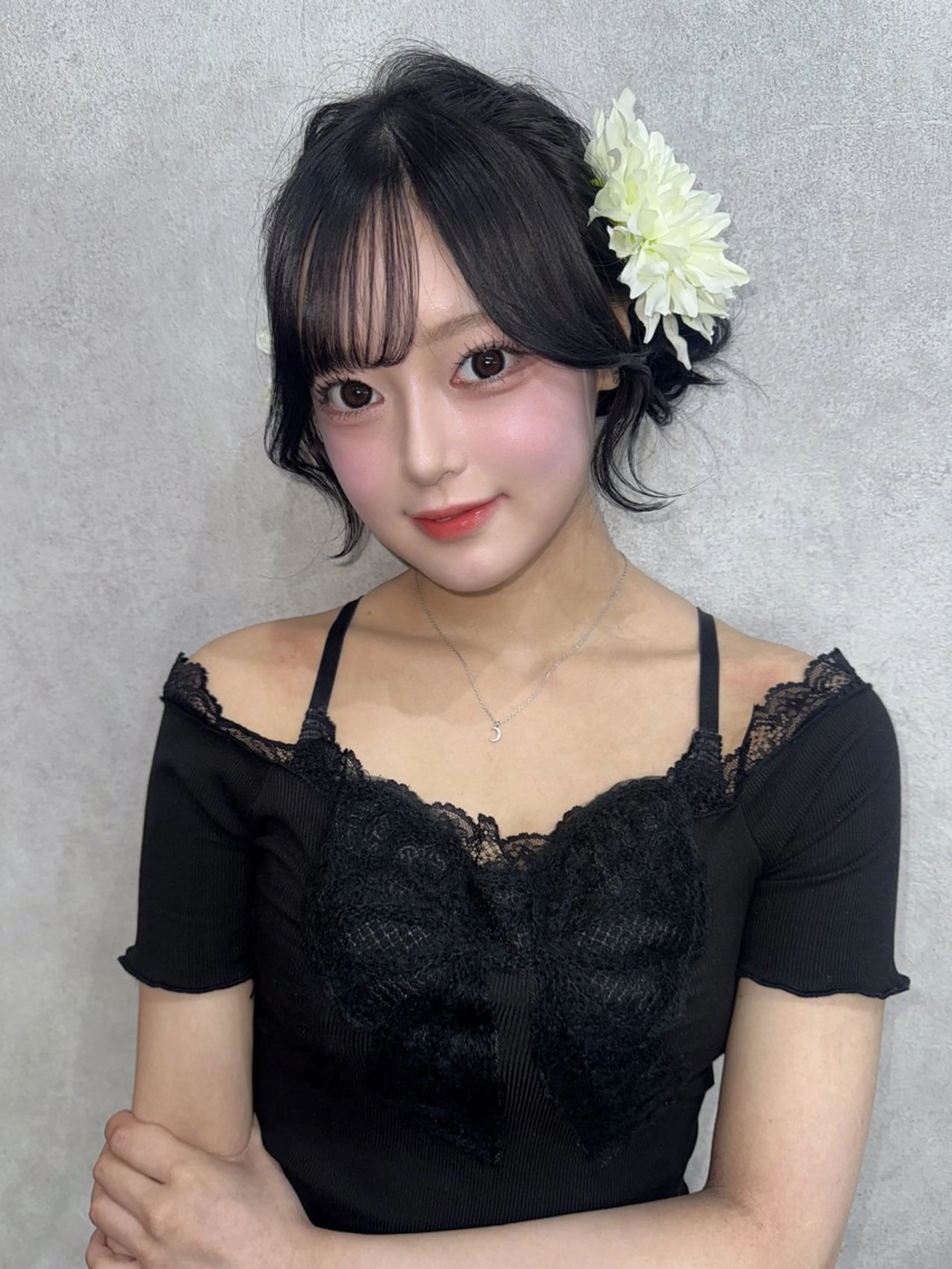 セミロング ヘアセット maya レイヤーカットのヘアスタイル