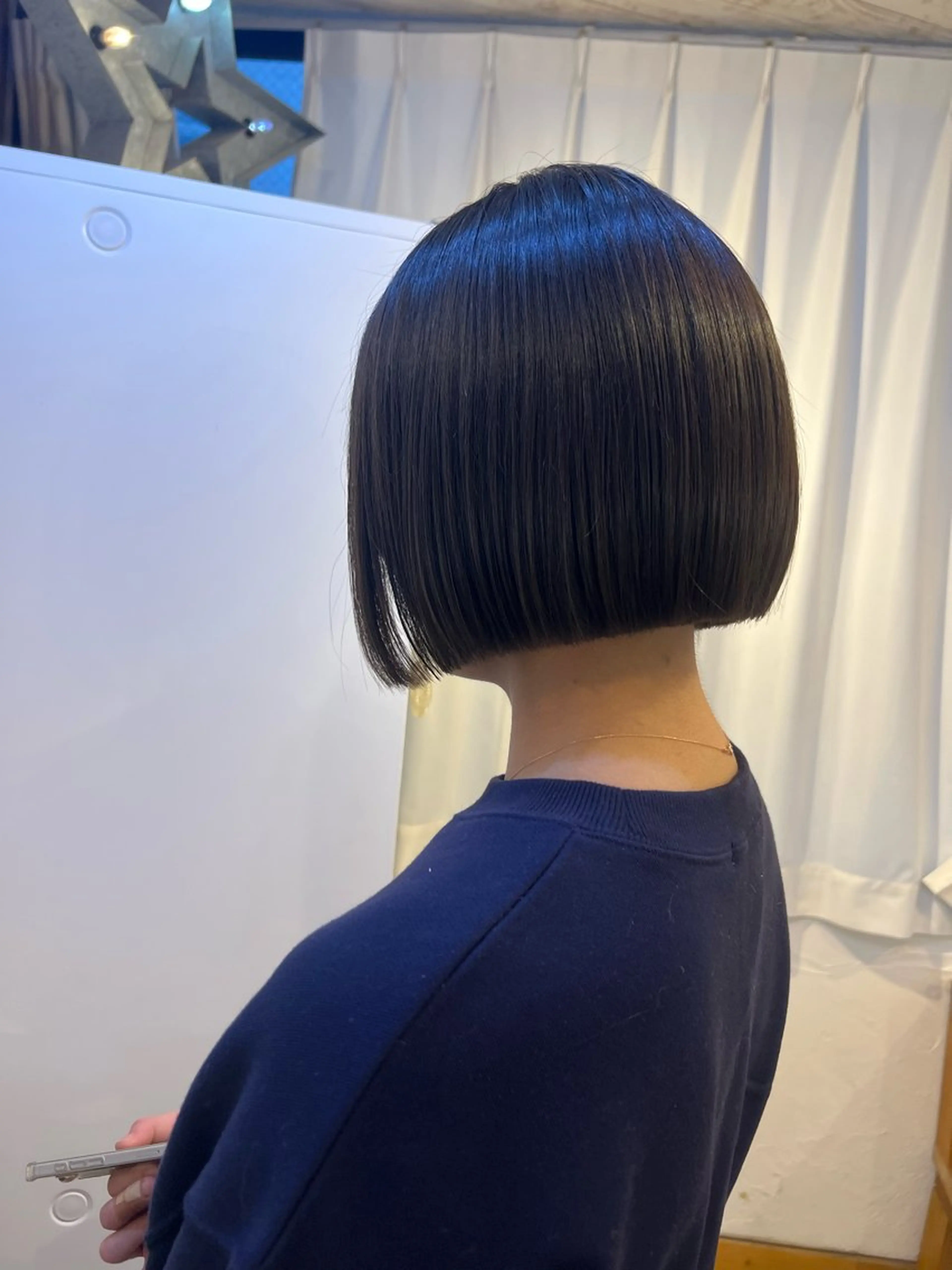 ショート ボブ 顔周りカット 髪質改善 縮毛矯正 カット ヘアカラー トリートメント KANA/ボブ/ インナーカラー/艶髪のヘアスタイル