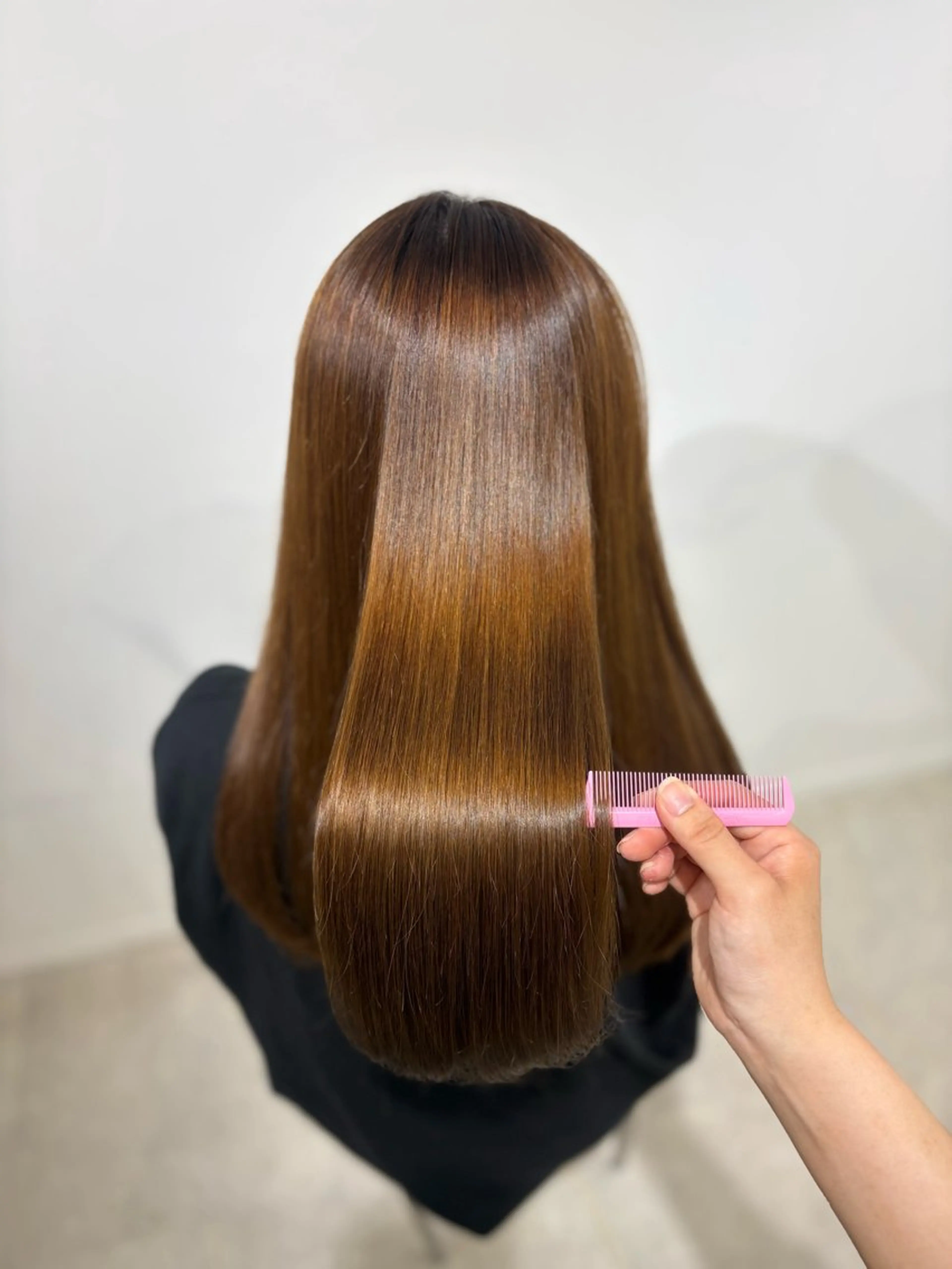 ロング カット 縮毛矯正 トリートメント 🎀 ほんだ ことね 🎀のヘアスタイル