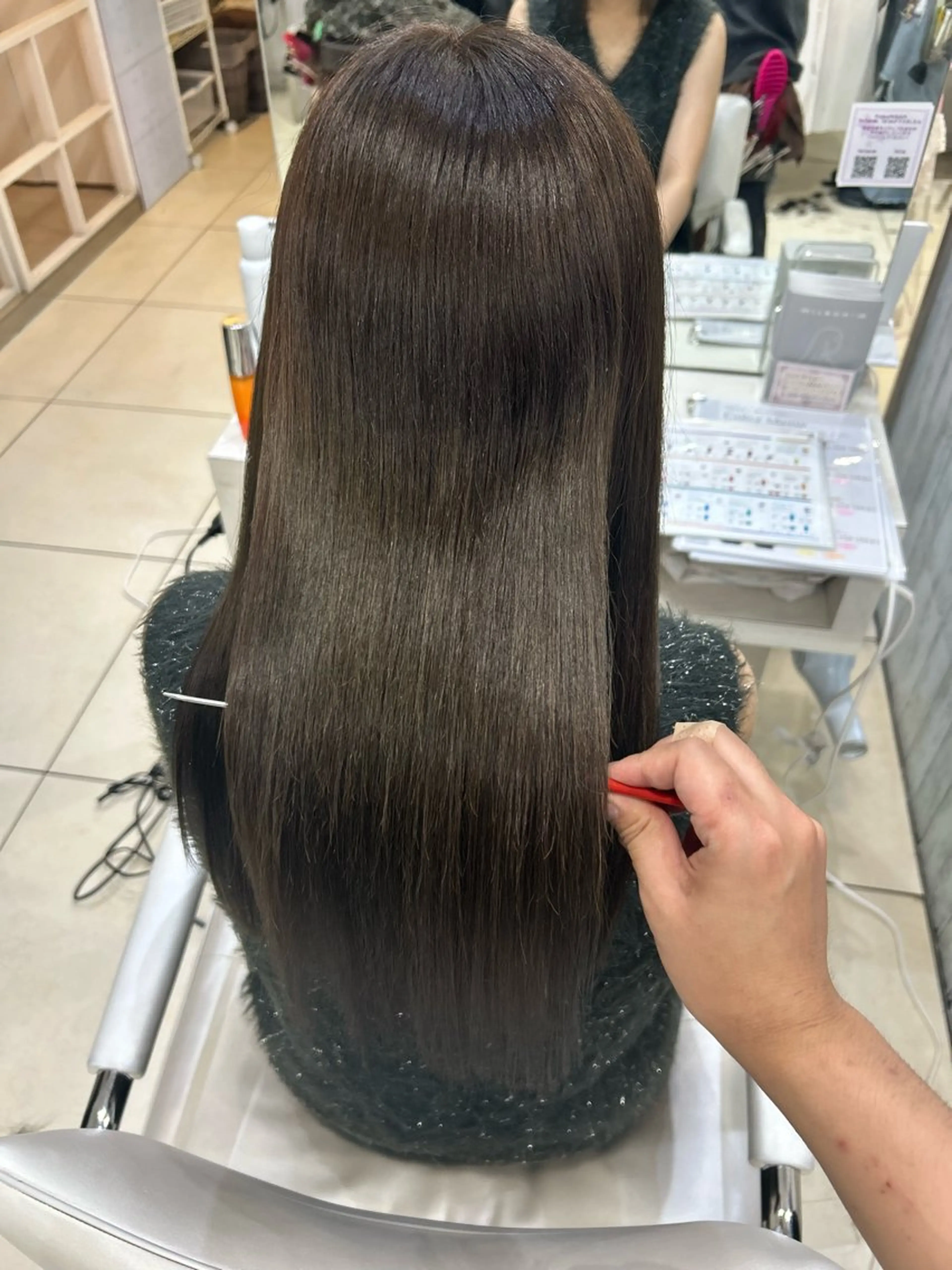 ロング カット ヘアカラー トリートメント 【髪質改善カラー】 瀧田嵐士🇰🇷のヘアスタイル