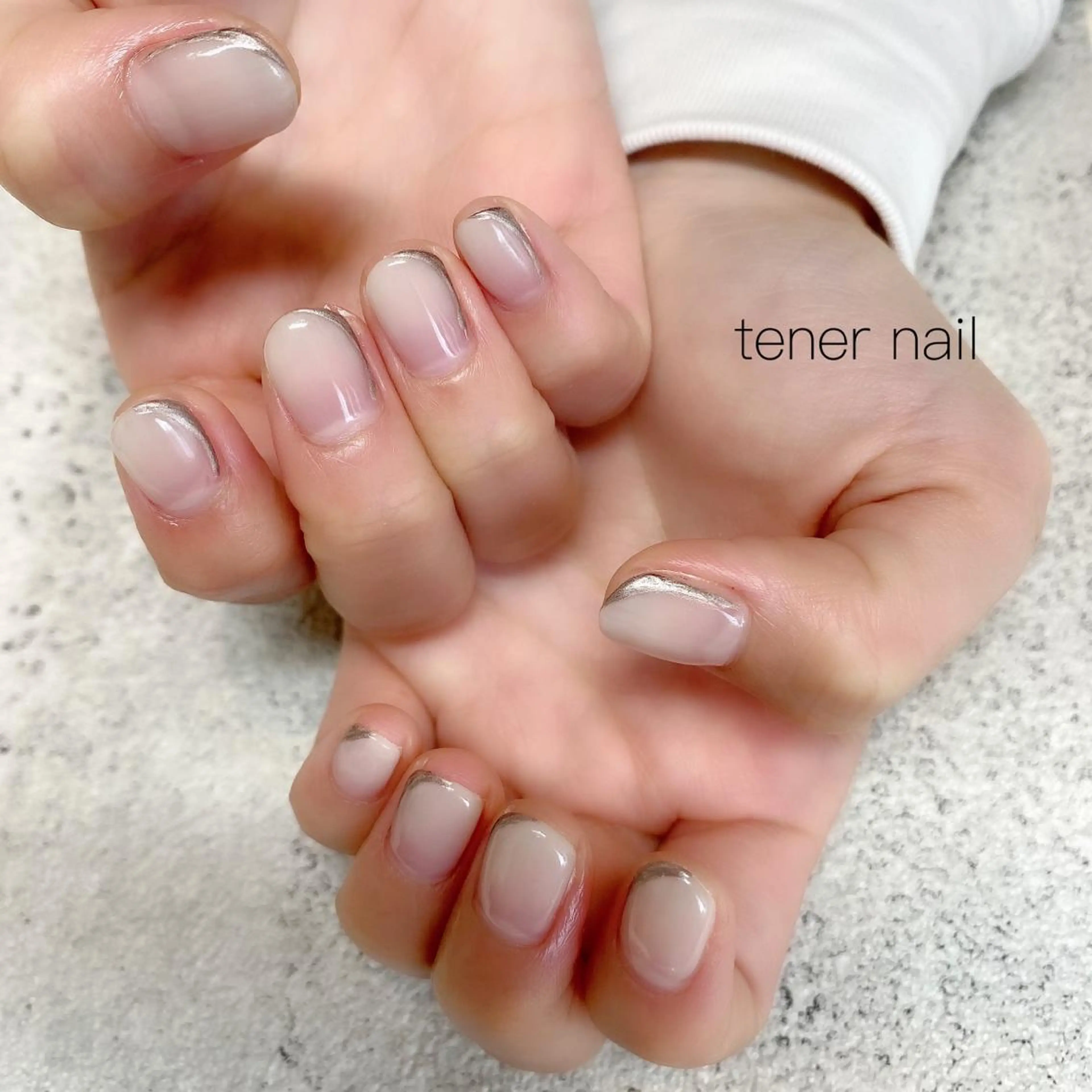 ネイル フレンチネイル グラデーション テネルネイル tener nailのネイルデザイン