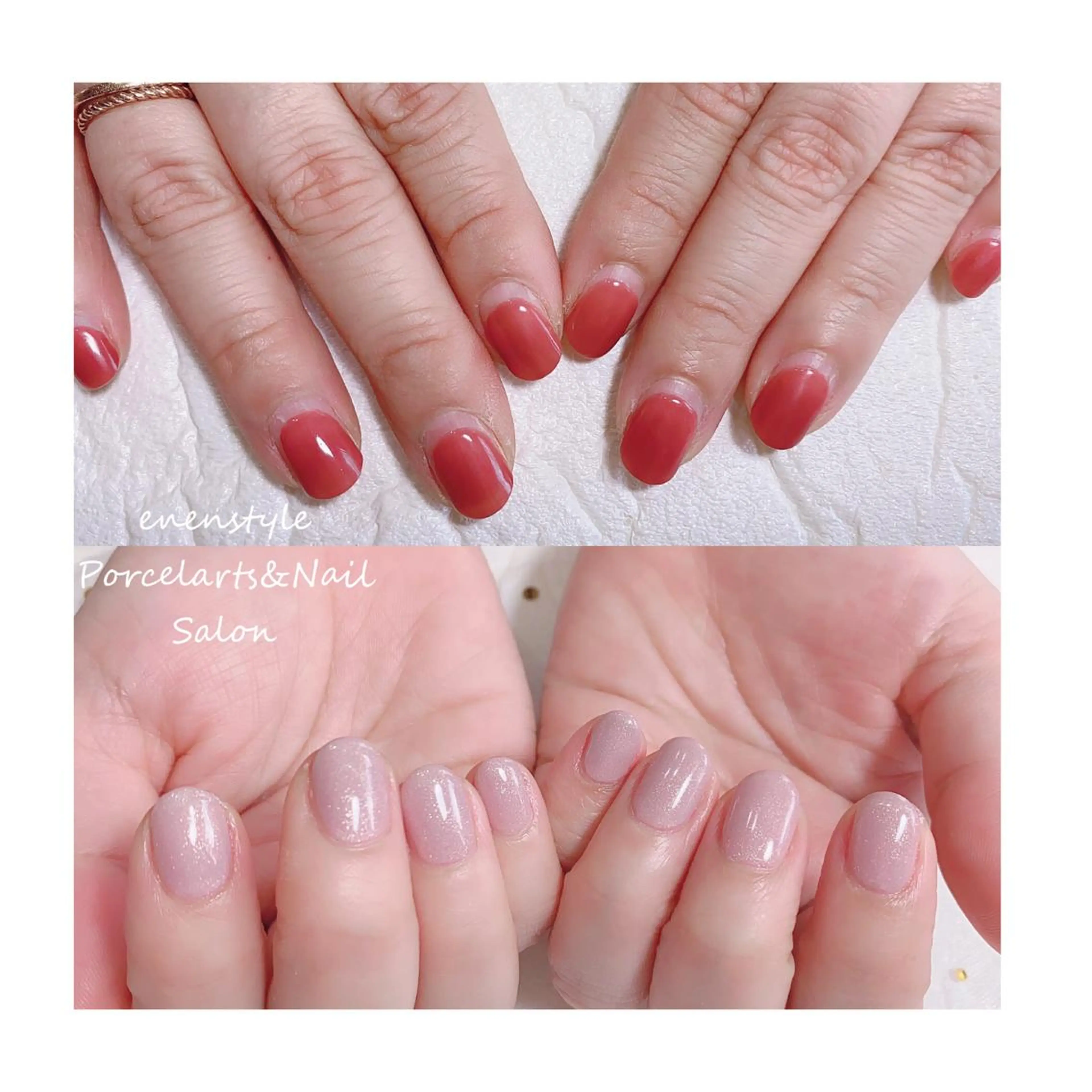 ショート ネイル ジェルネイル ニュアンスネイル オフィスネイル ワンカラーネイル パラジェル 👑enen style👑のネイルデザイン