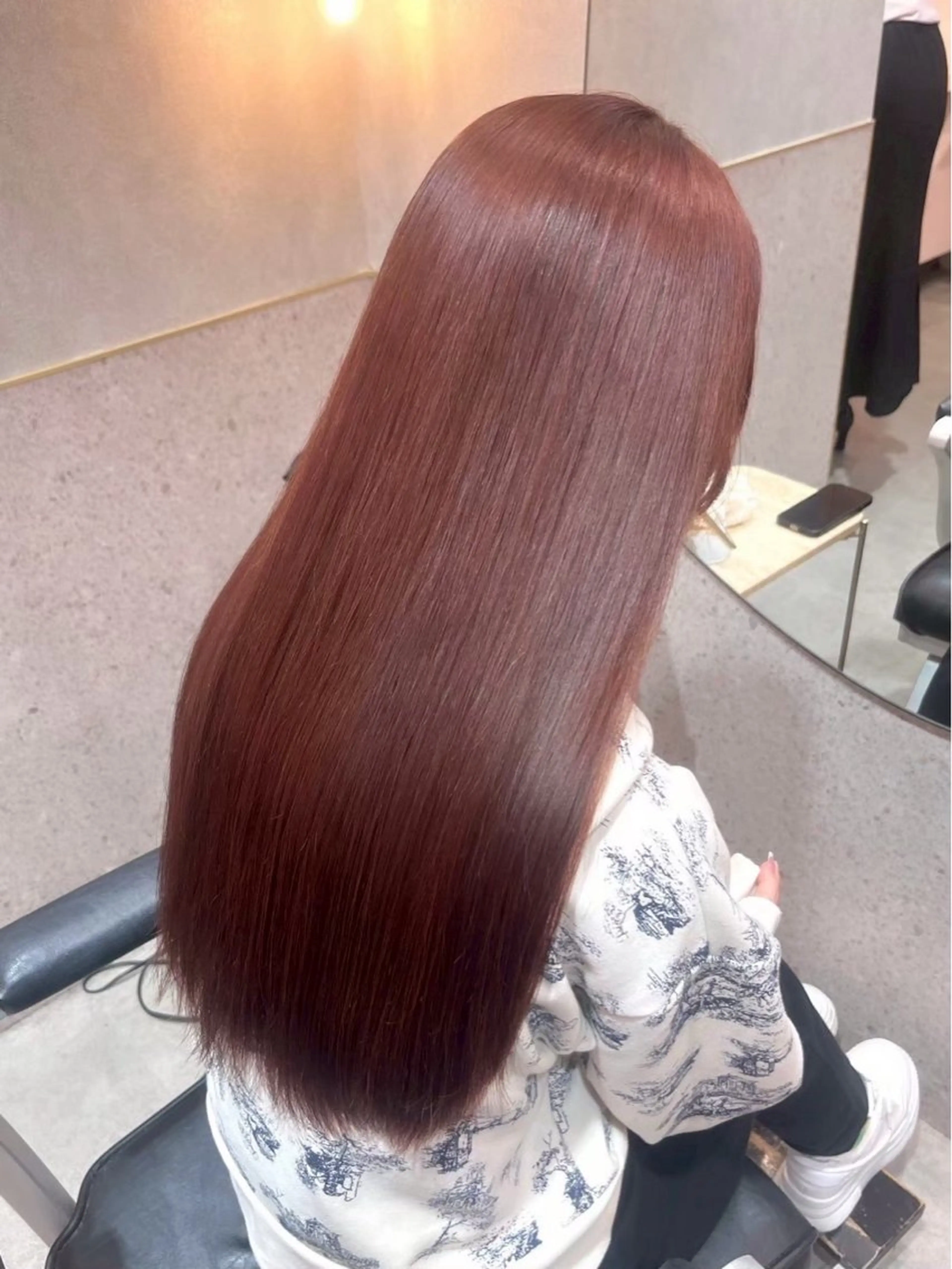 ロング カラー 中村 珠笑のヘアスタイル
