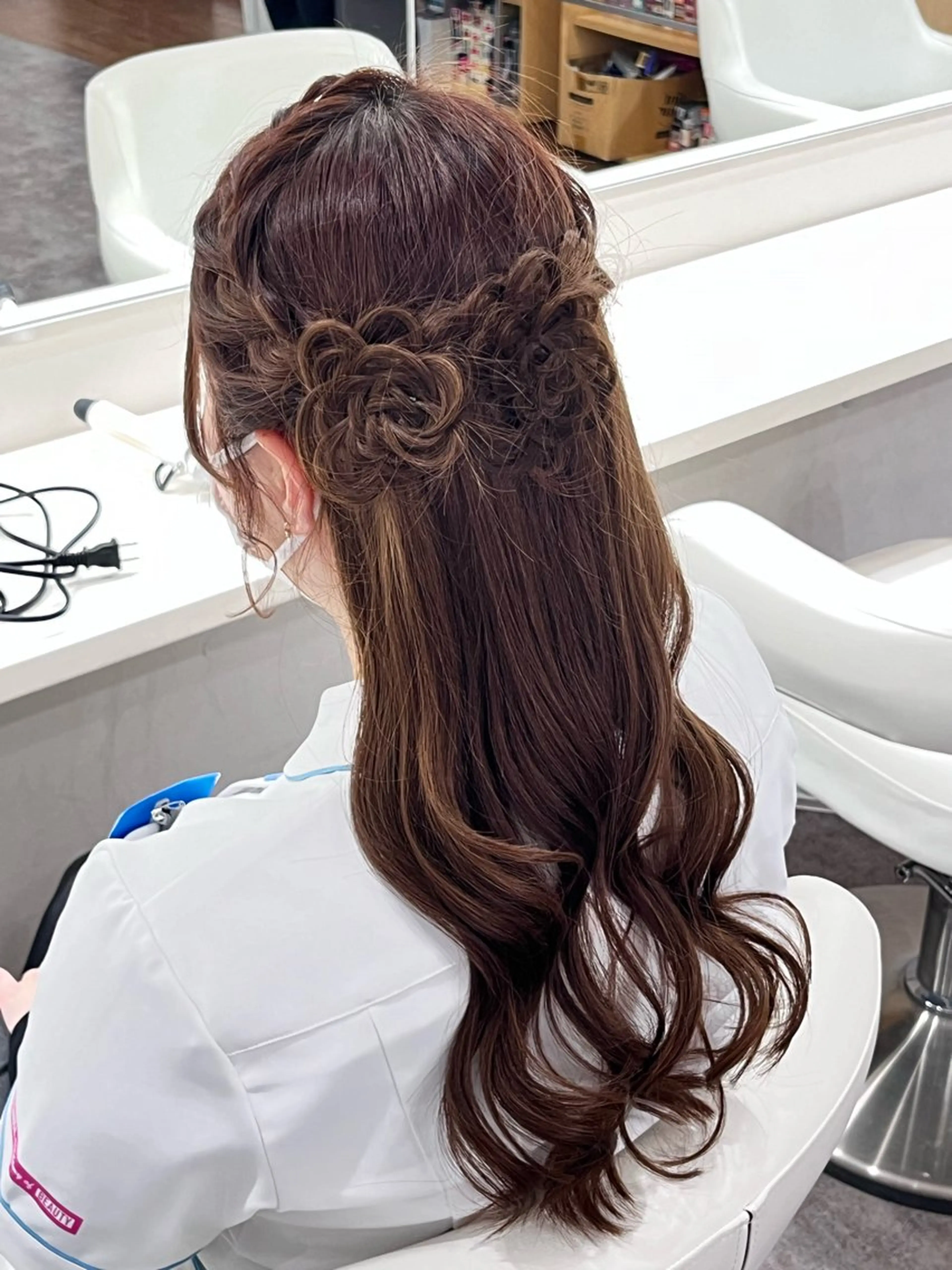 ロング カラー ヘアアレンジ カラーモデル募集 ☘️もえな☘️のヘアスタイル