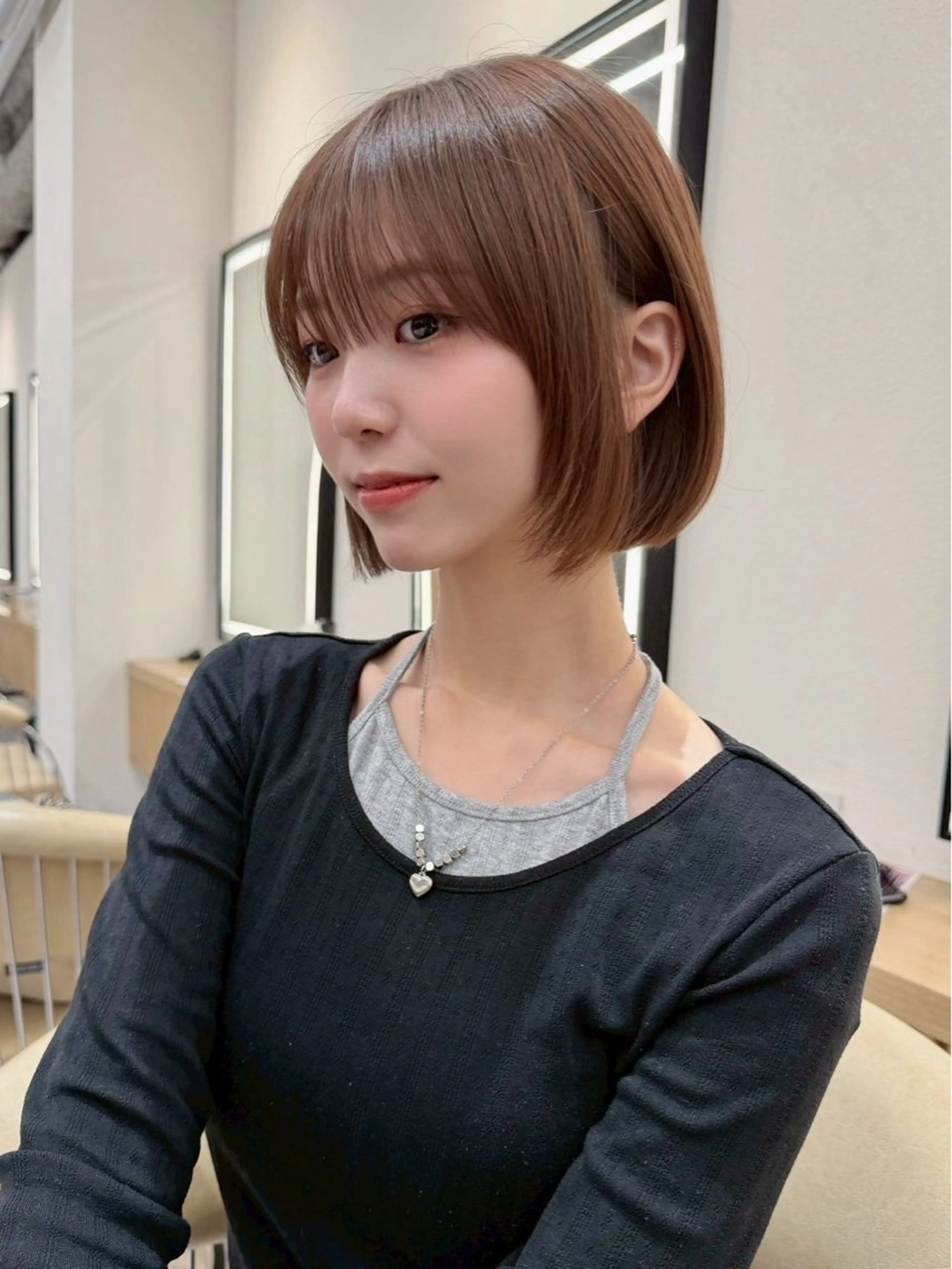 ミディアム 🩵レイヤー/ショー ト/🫧harukaのヘアスタイル