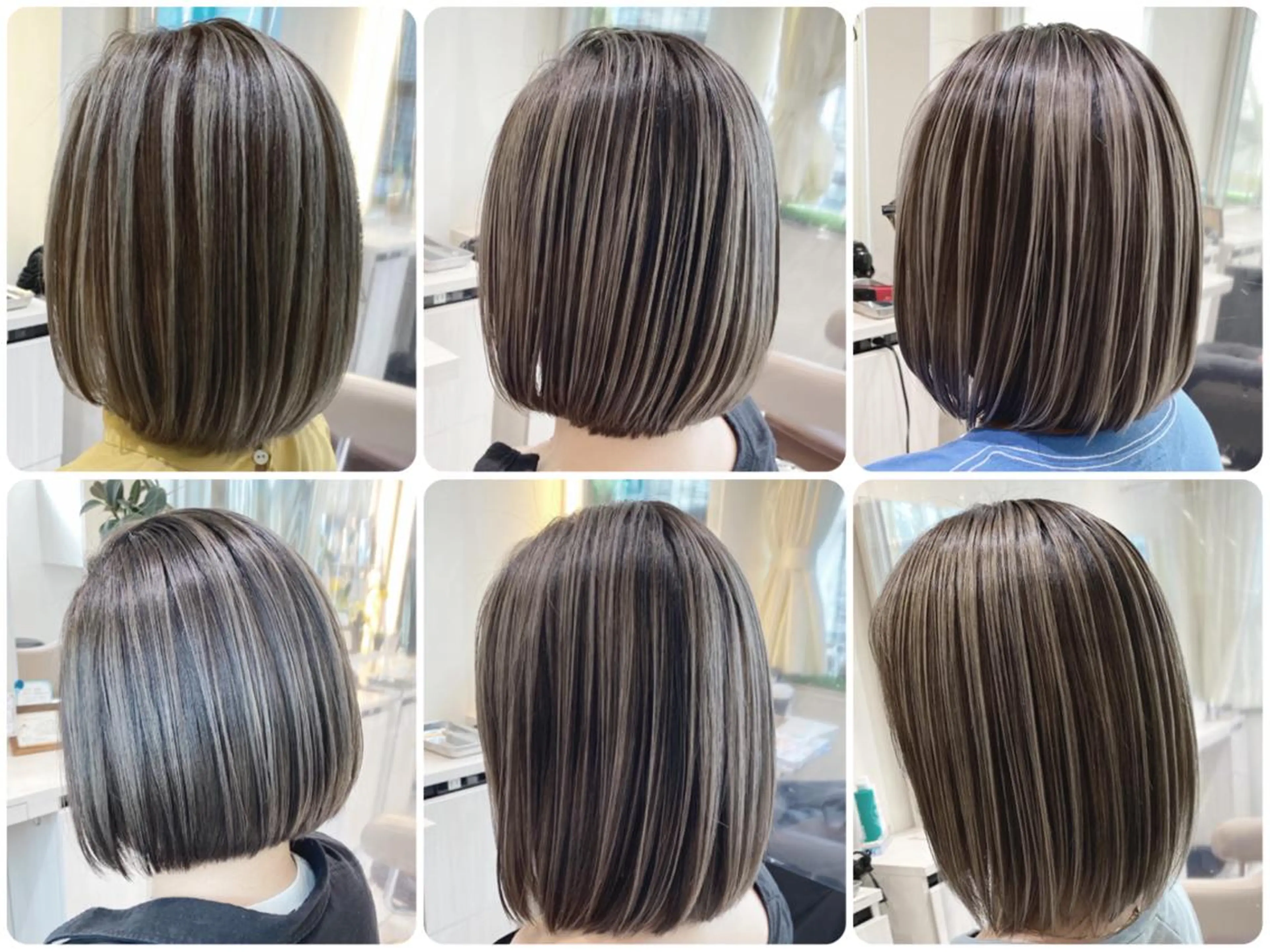 ミディアム カラー バレイヤージュ 髪質改善 レイヤーカット カット ヘアカラー トリートメント 山崎俊輔/髪質改善 /バレイヤージュのヘアスタイル