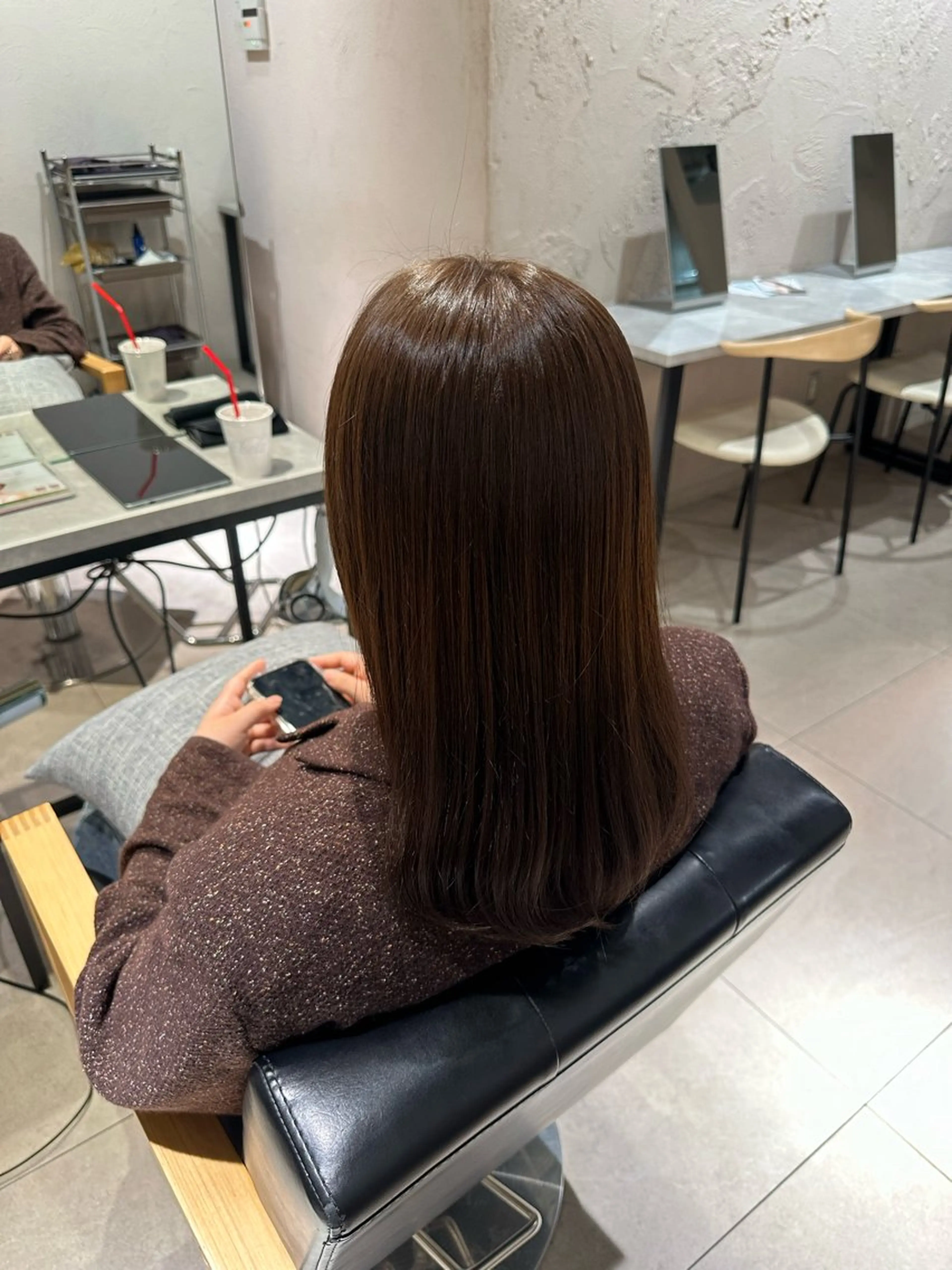 セミロング ヘアカラー Unami/新宿 TSUKIのヘアスタイル