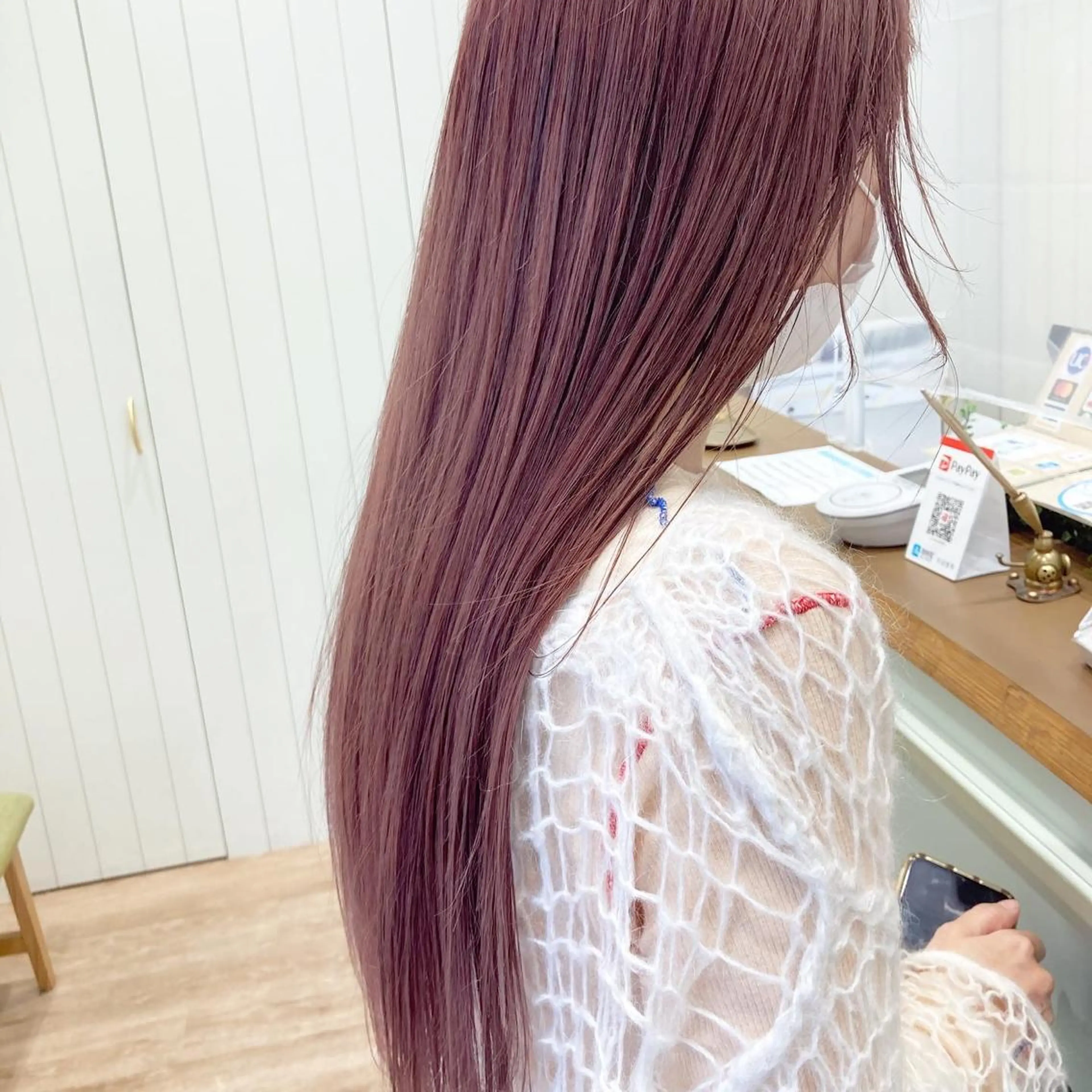 ロング カラー アディクシーカラー バレイヤージュ ベージュカラー ブリーチ ケアブリーチ ヘアカラー トリートメント ケアブリーチ 坪井佑樹のヘアスタイル