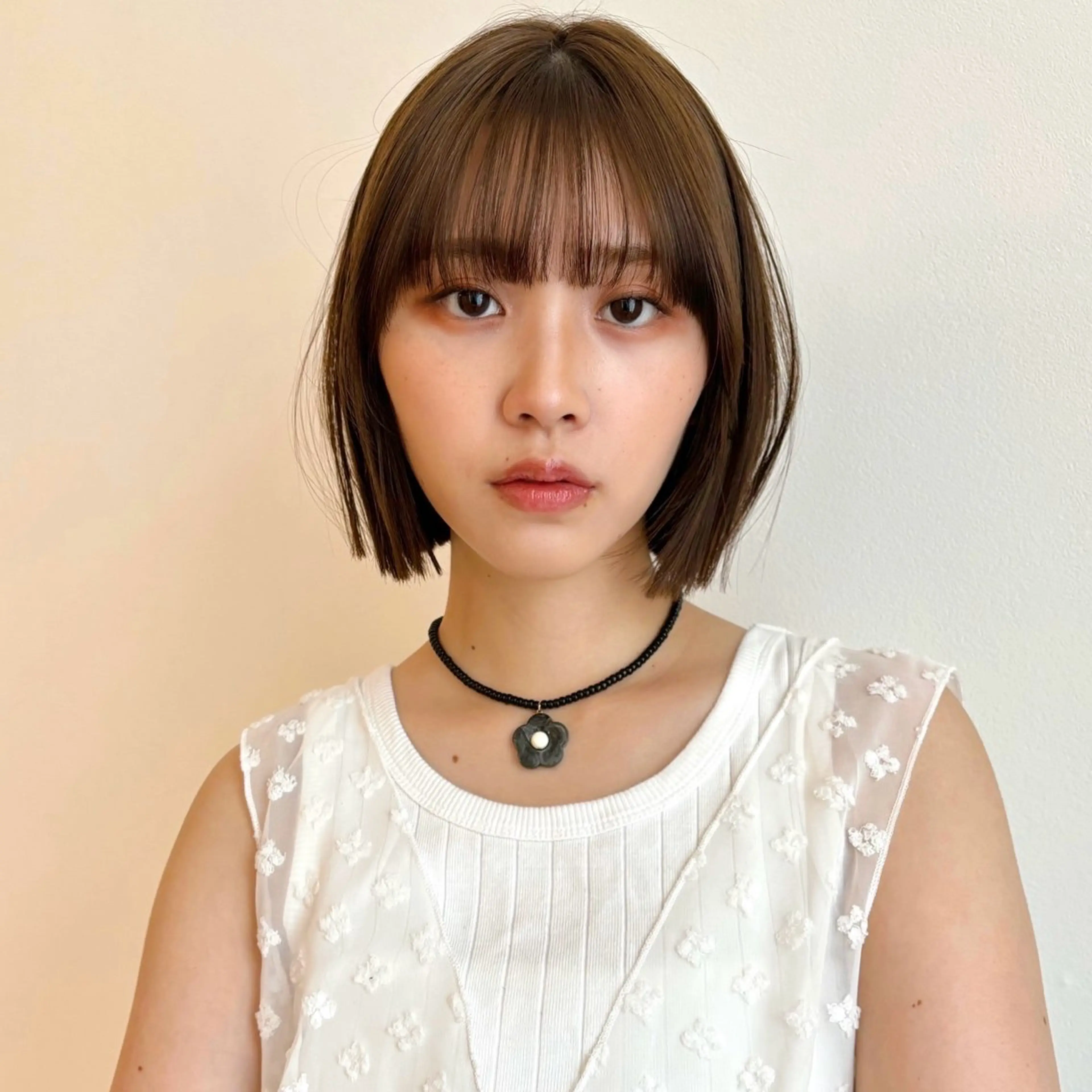 ショート カラー ボブ パーマ/暖色/ボブ イワタテ🇰🇷のヘアスタイル