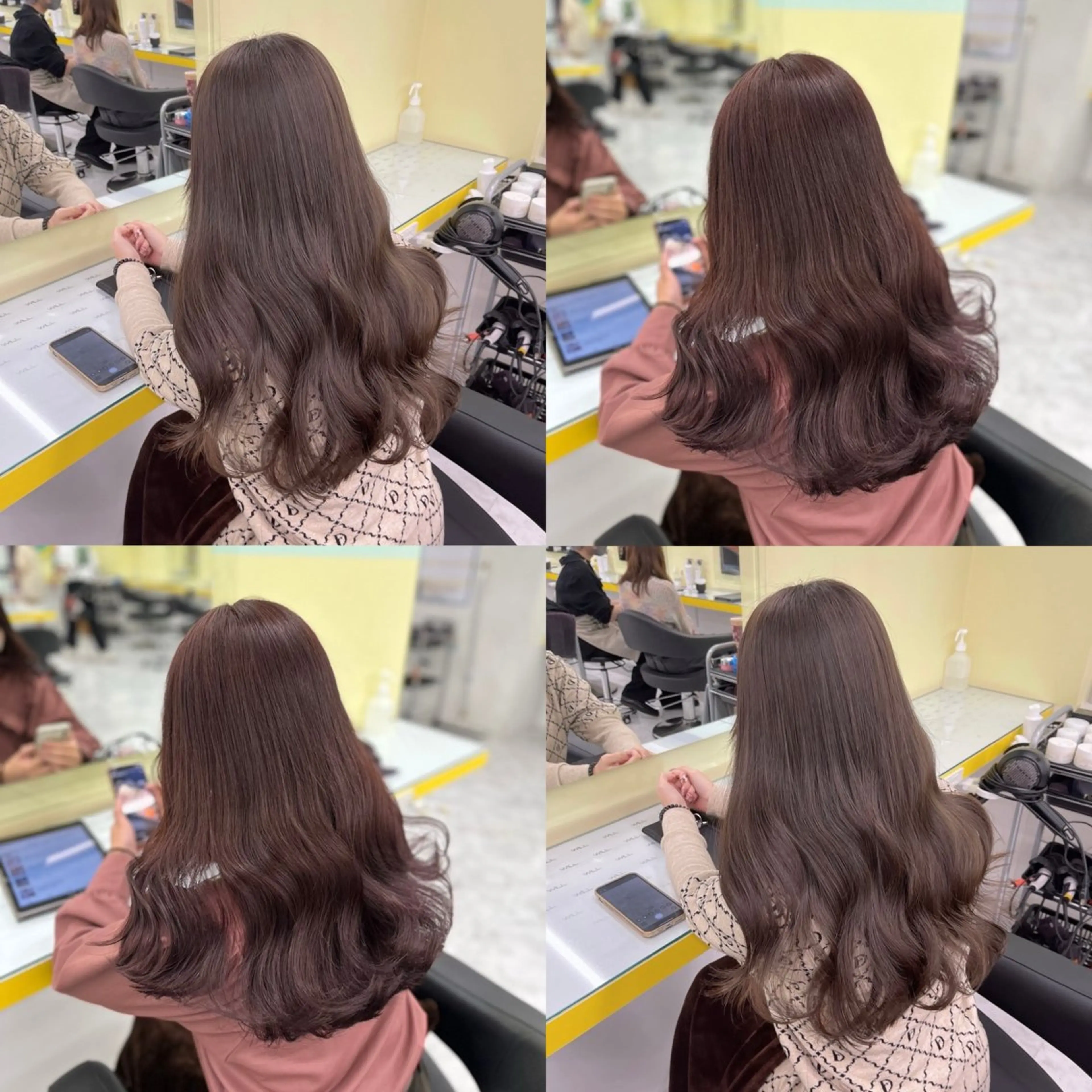 ロング まろっと艶感ブラウン ベージュ🤍まなかのヘアスタイル