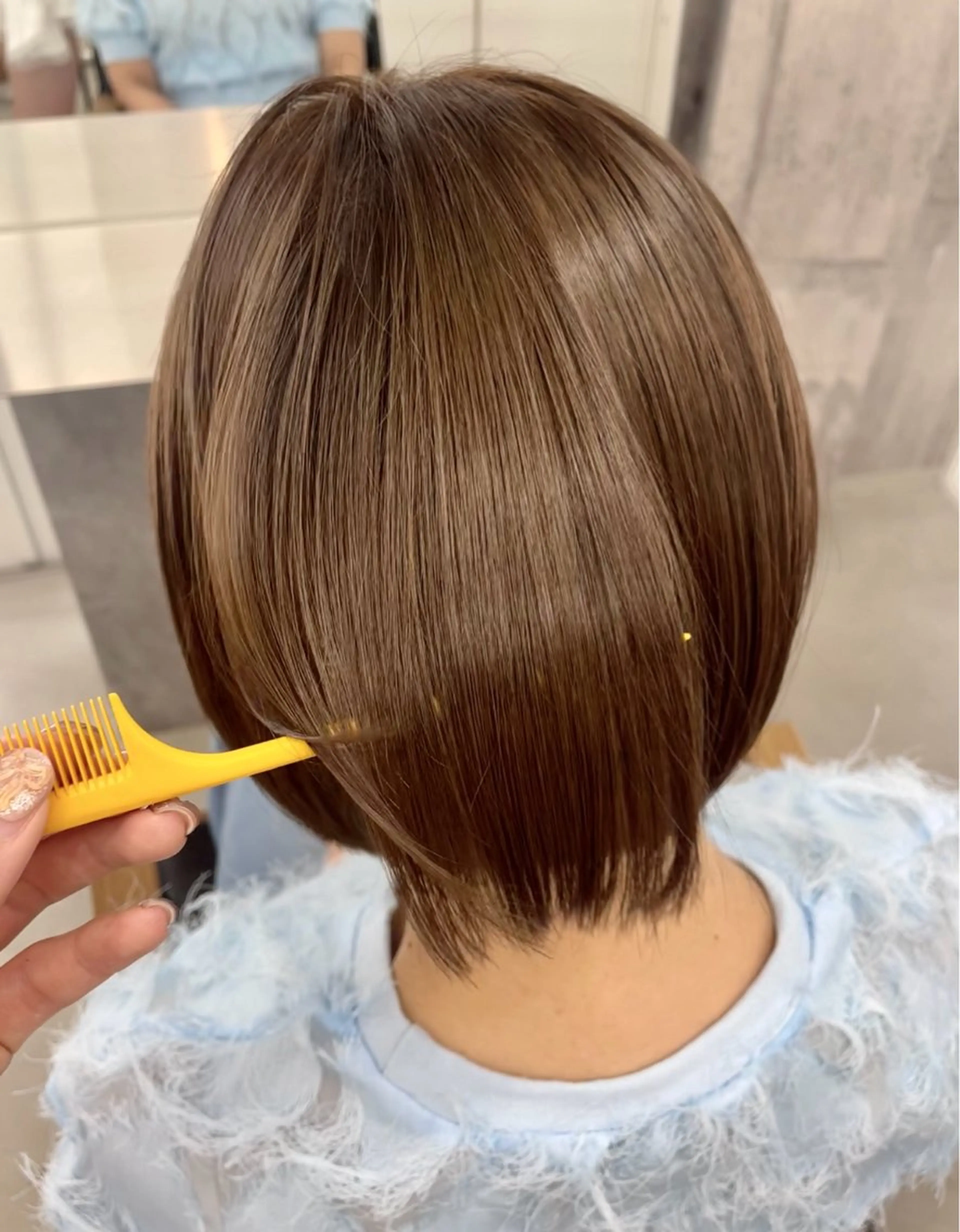 ショート 髪質改善 錦 茉李 @lm.mari03のヘアスタイル