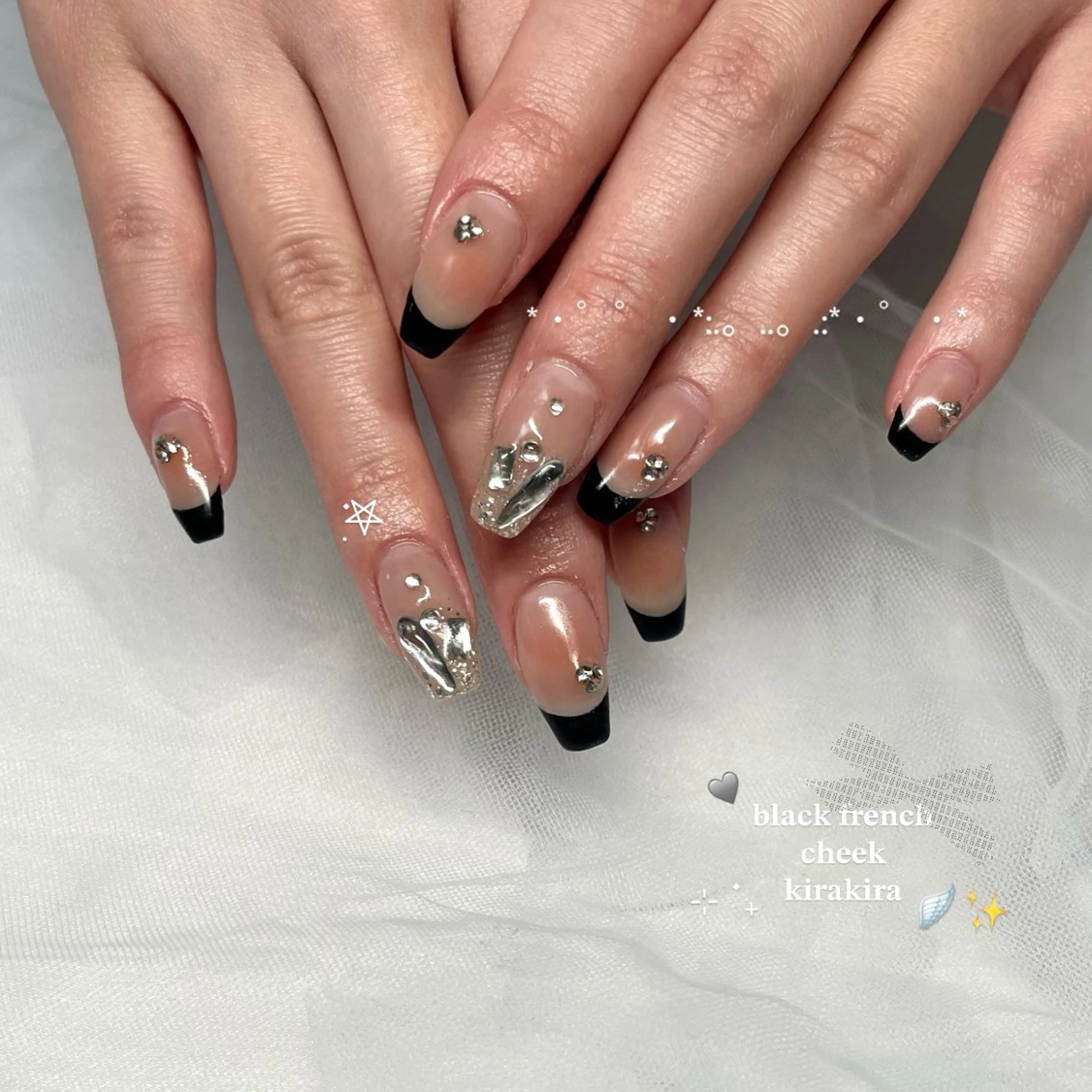 ネイル 長さ出し フラッシュネイル ジェルネイル マグネットネイル 持ち込み ハンドネイル 🌷Gemini nami🌷のネイルデザイン