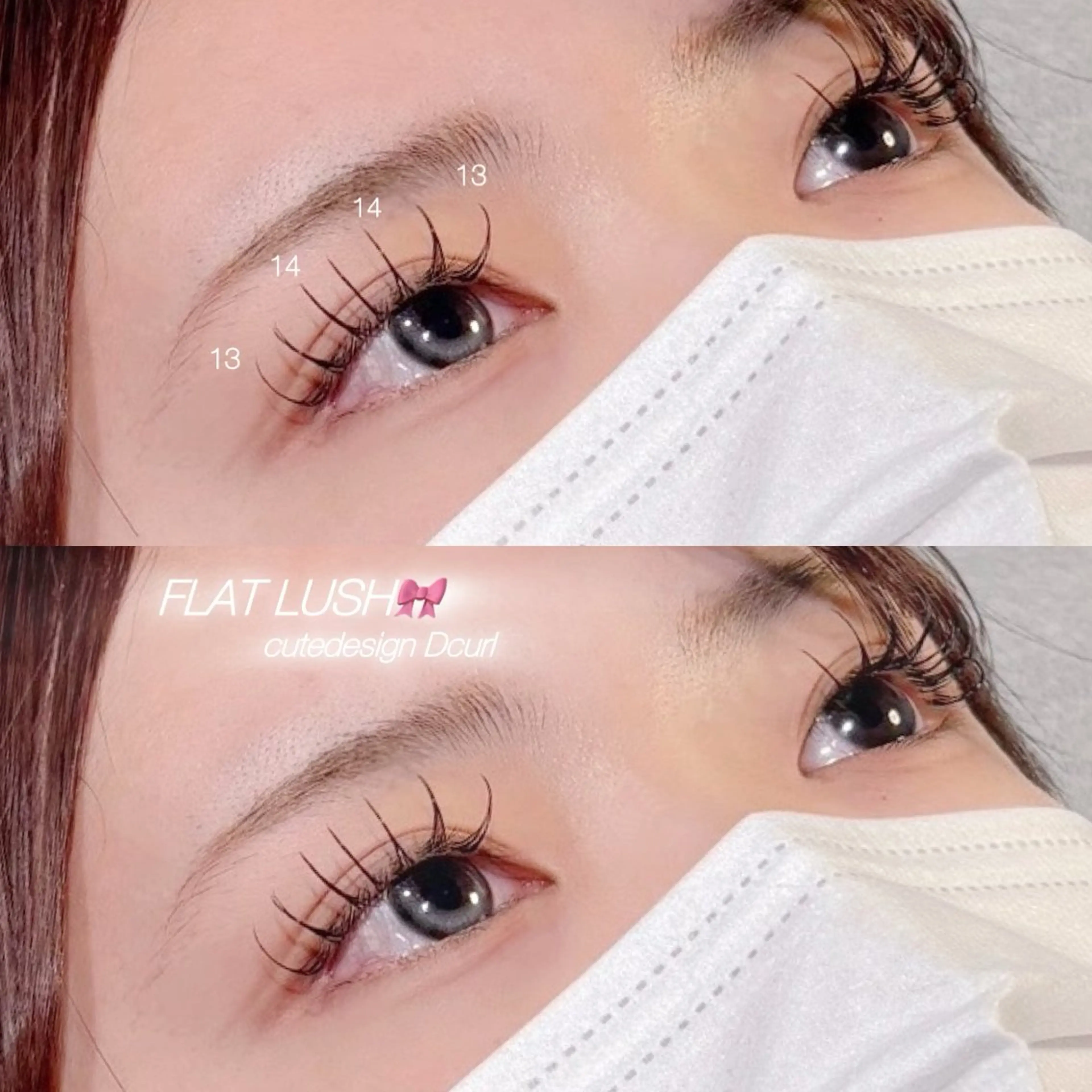 マツエク・マツパ フラットラッシュ CreBiA🎀 ayaのマツエク・マツパデザイン