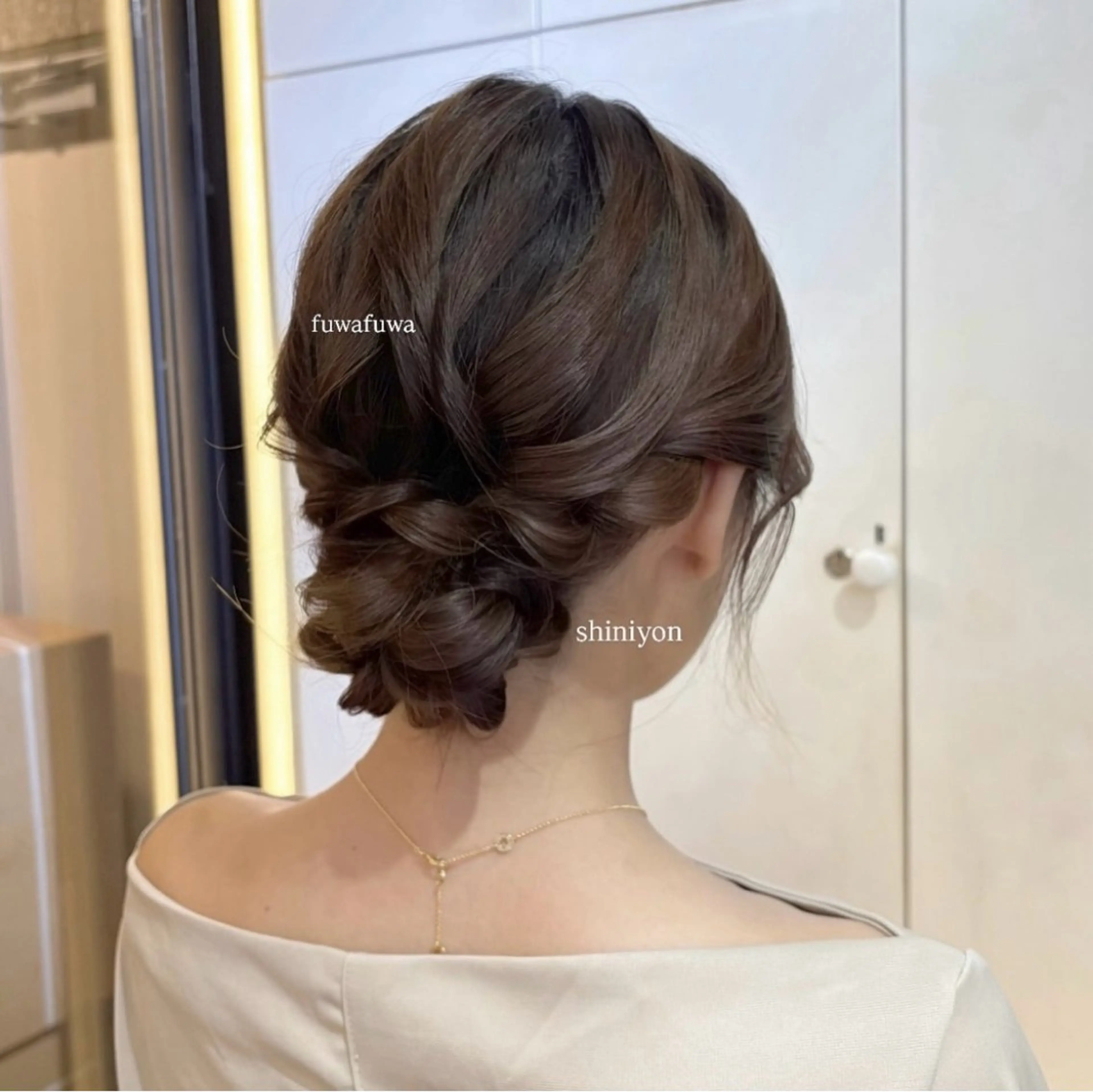 セミロング ヘアアレンジ 梅田/透明感カラー 🤍narumiのヘアスタイル