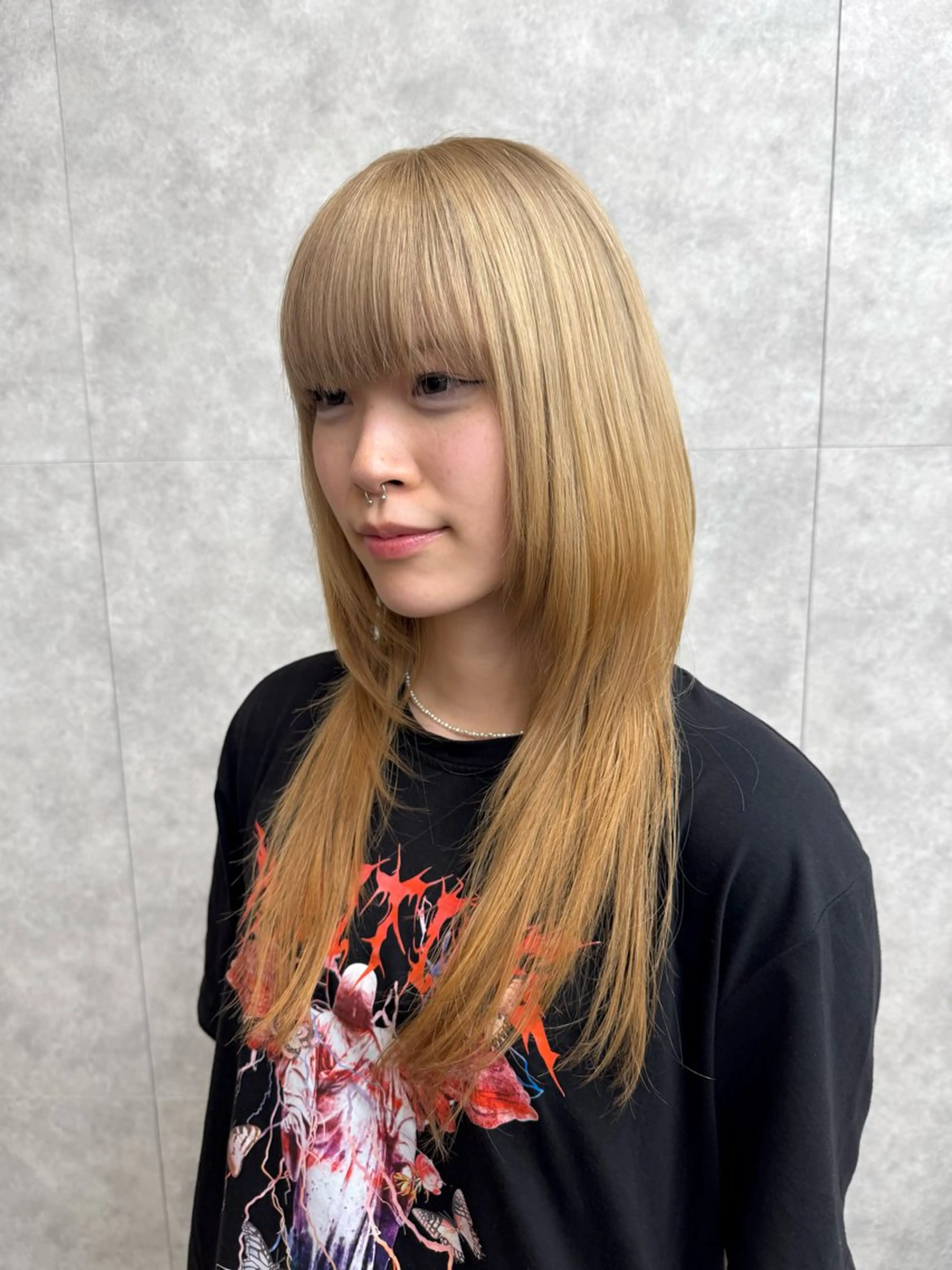 ロング カラー ブロンド ヘアカラー けー すけのヘアスタイル