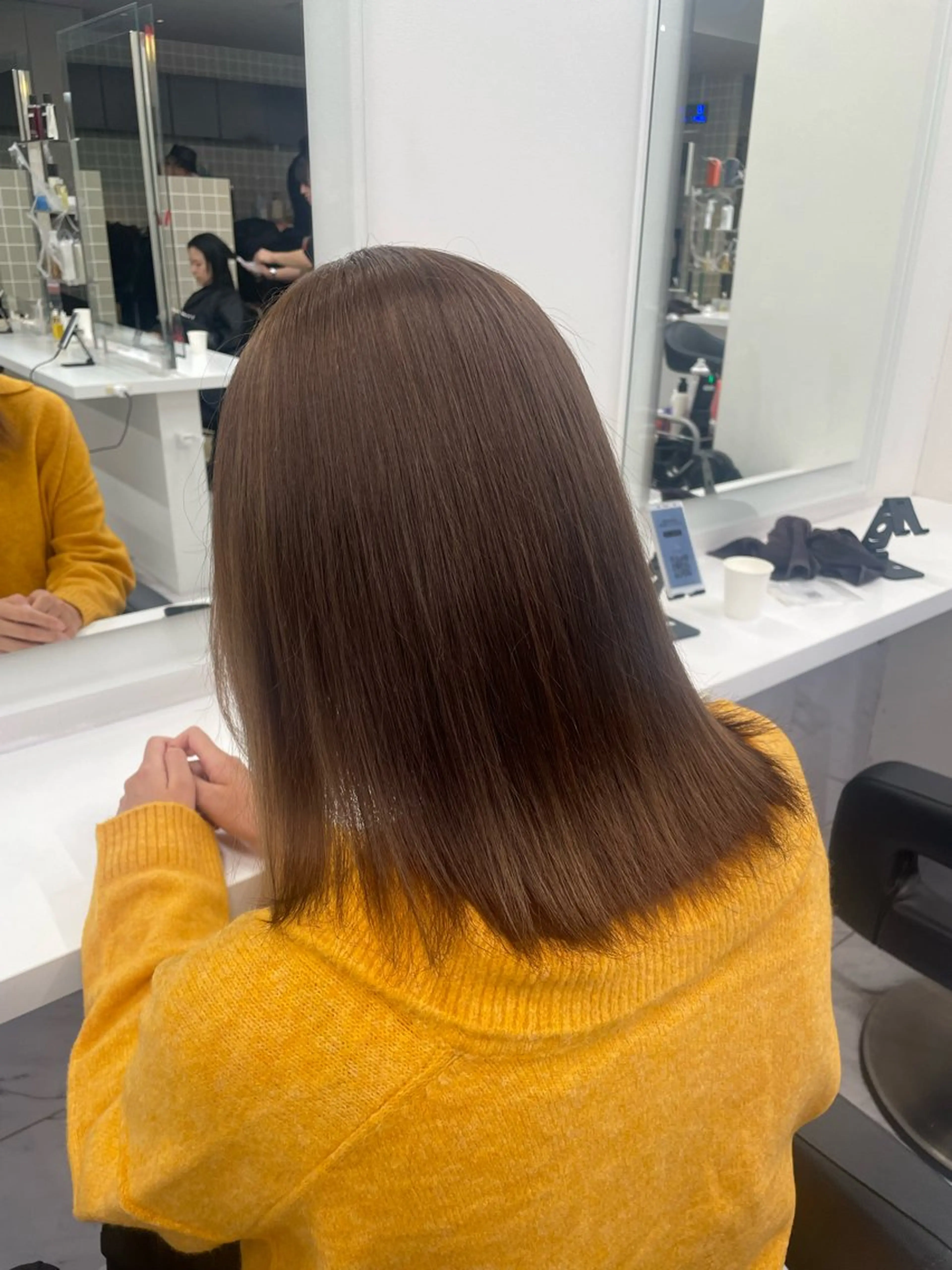 ミディアム カラー 🎀暖色/ラベンダー /paru🤍のヘアスタイル