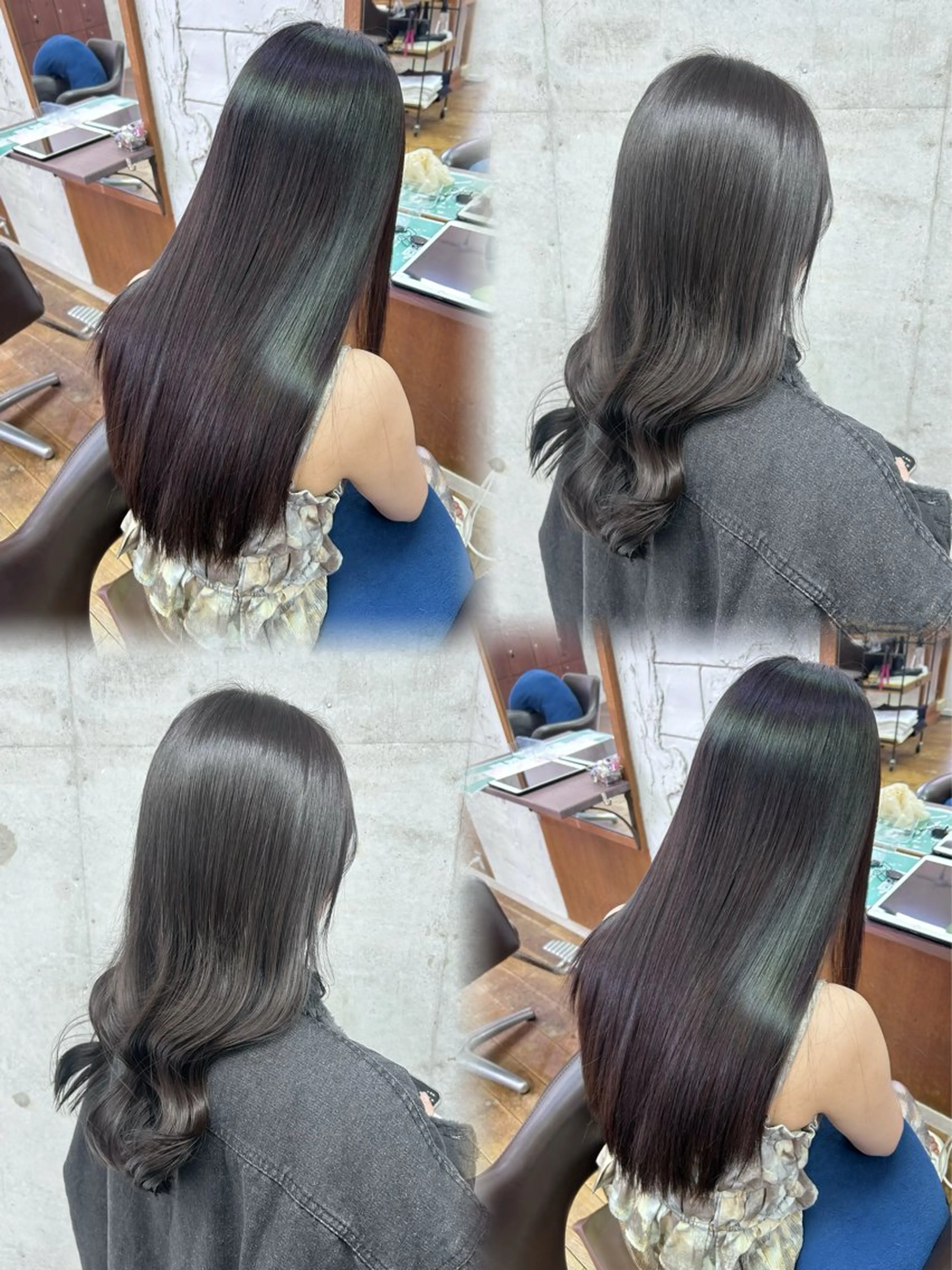 ロング カット ヘアカラー トリートメント ハイトーン×艶カラー 🤍MIZUKIのヘアスタイル