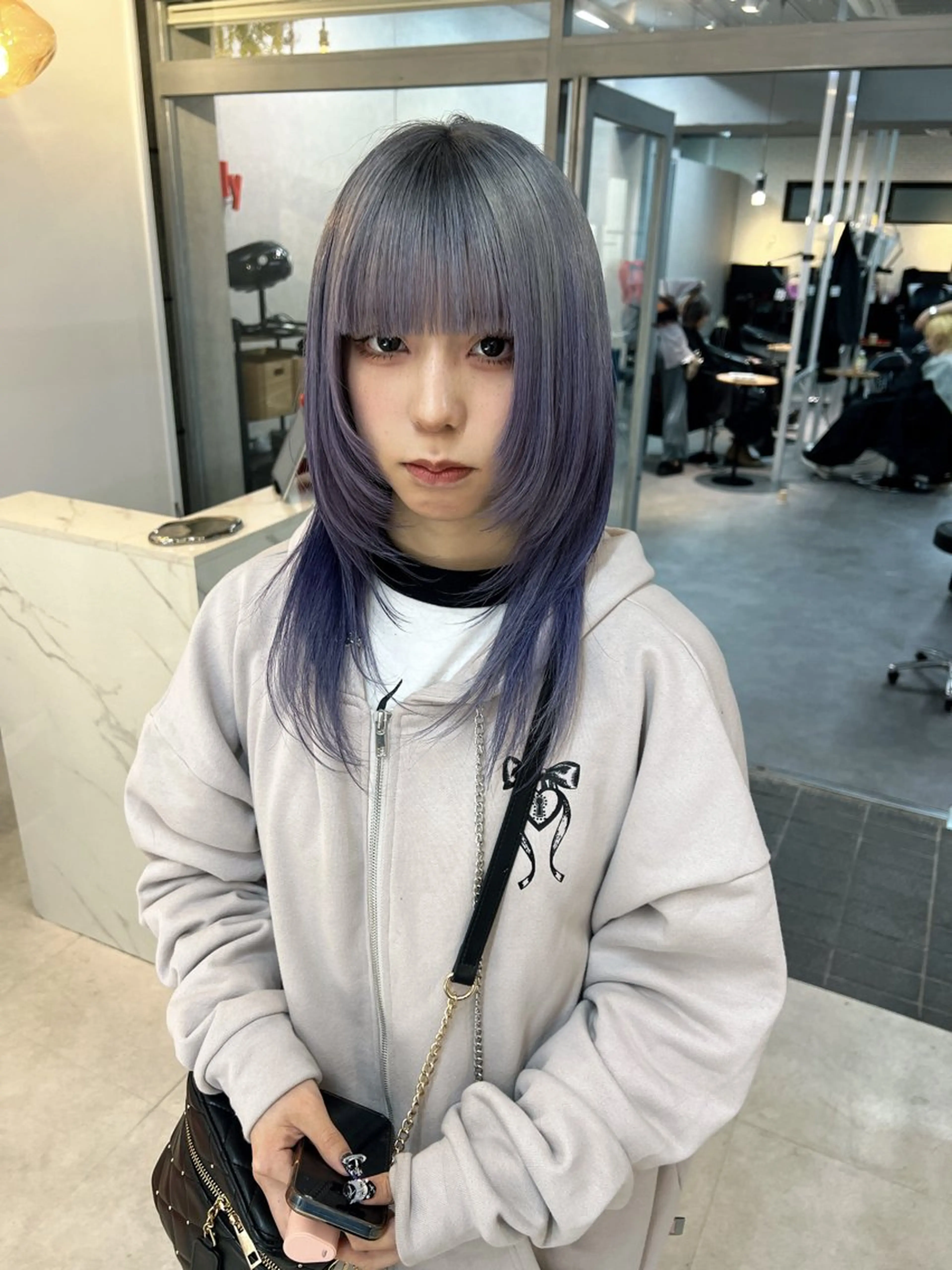 セミロング 【ロングウルフカット 姫カット】伊藤裕哉のヘアスタイル