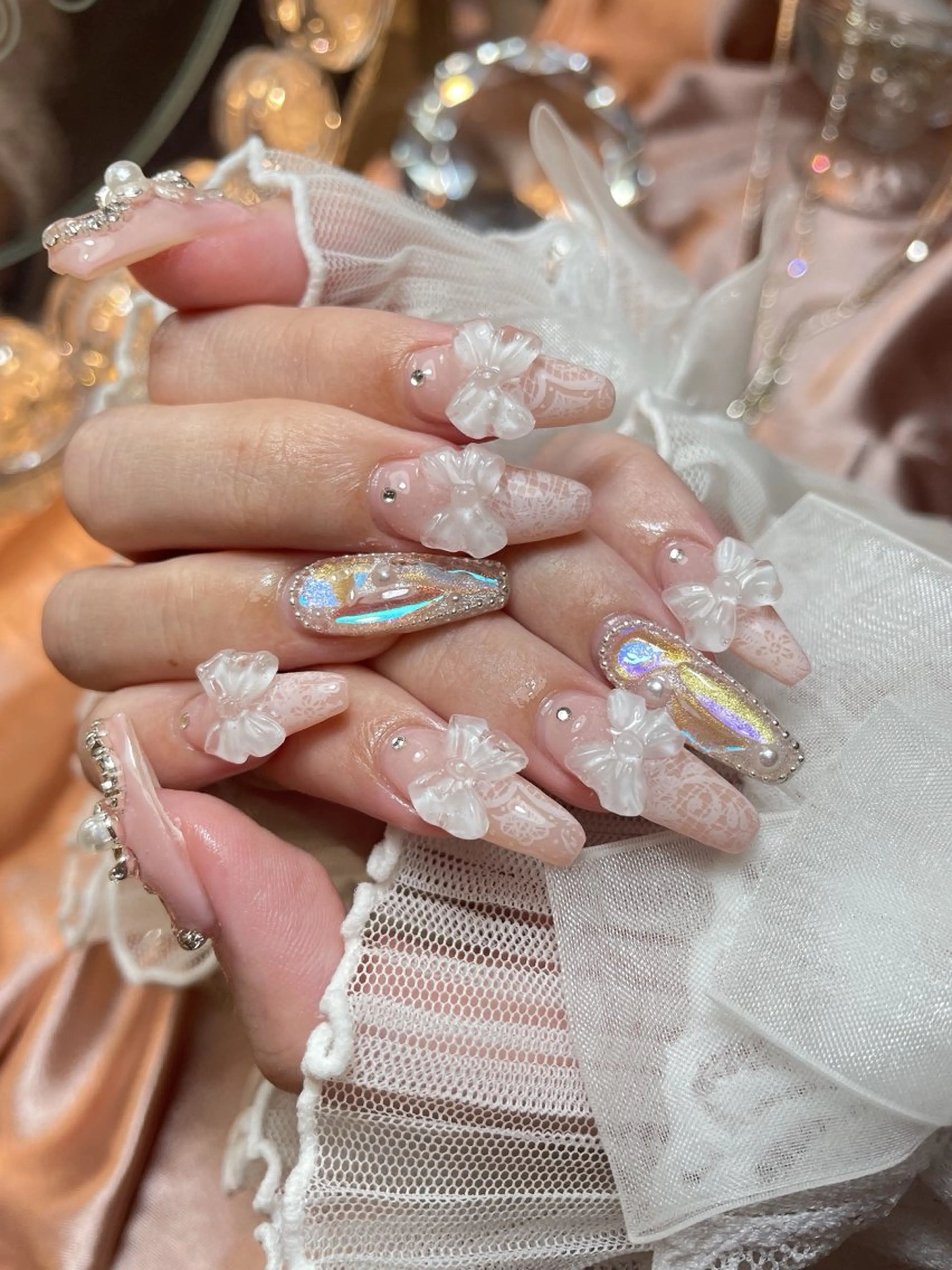 ネイル 23時まで❤︎韓国、 ワンホンネイルのネイルデザイン