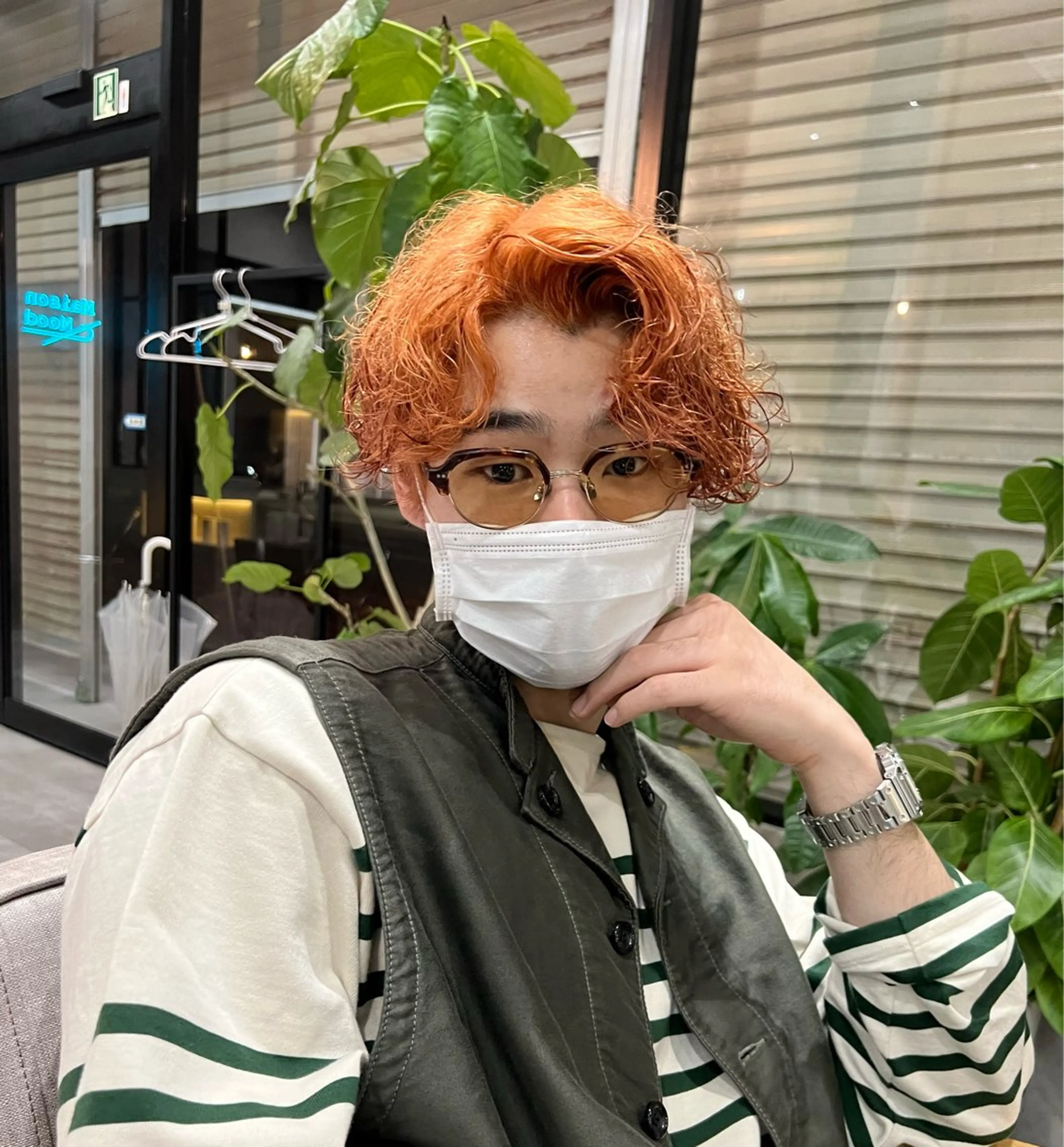 ショート ヘアカラー 【レイヤー/透明感/ ハイトーン】Rionのヘアスタイル