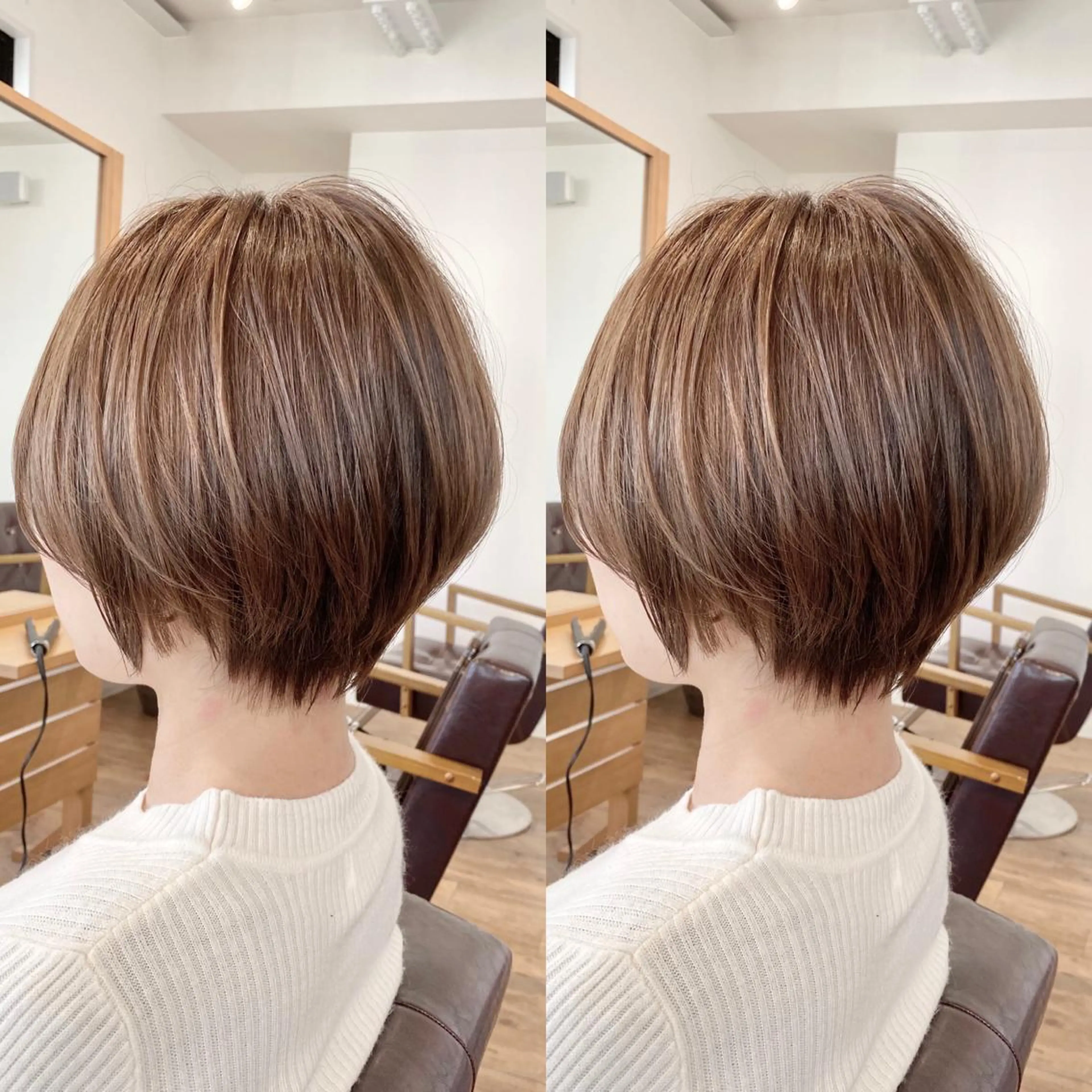 ショート カラー ベージュカラー 透明感カラー くせ毛 似合わせカット ショートヘア 髪質改善特化KIZU /艶髪研究(京都)のヘアスタイル