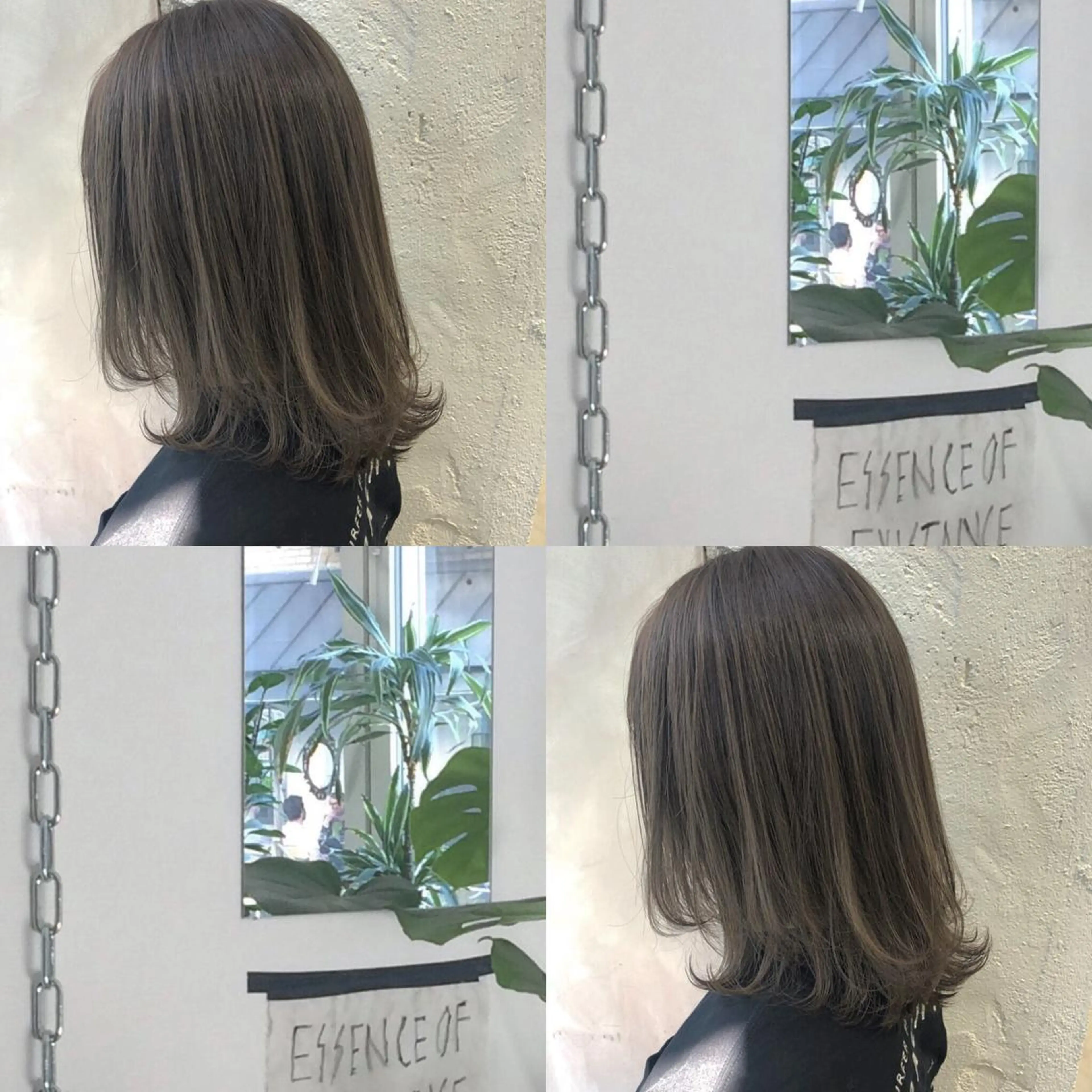 ミディアム カラー ベージュカラー レイヤーカット カット ヘアカラー トリートメント せこぐち まいのヘアスタイル