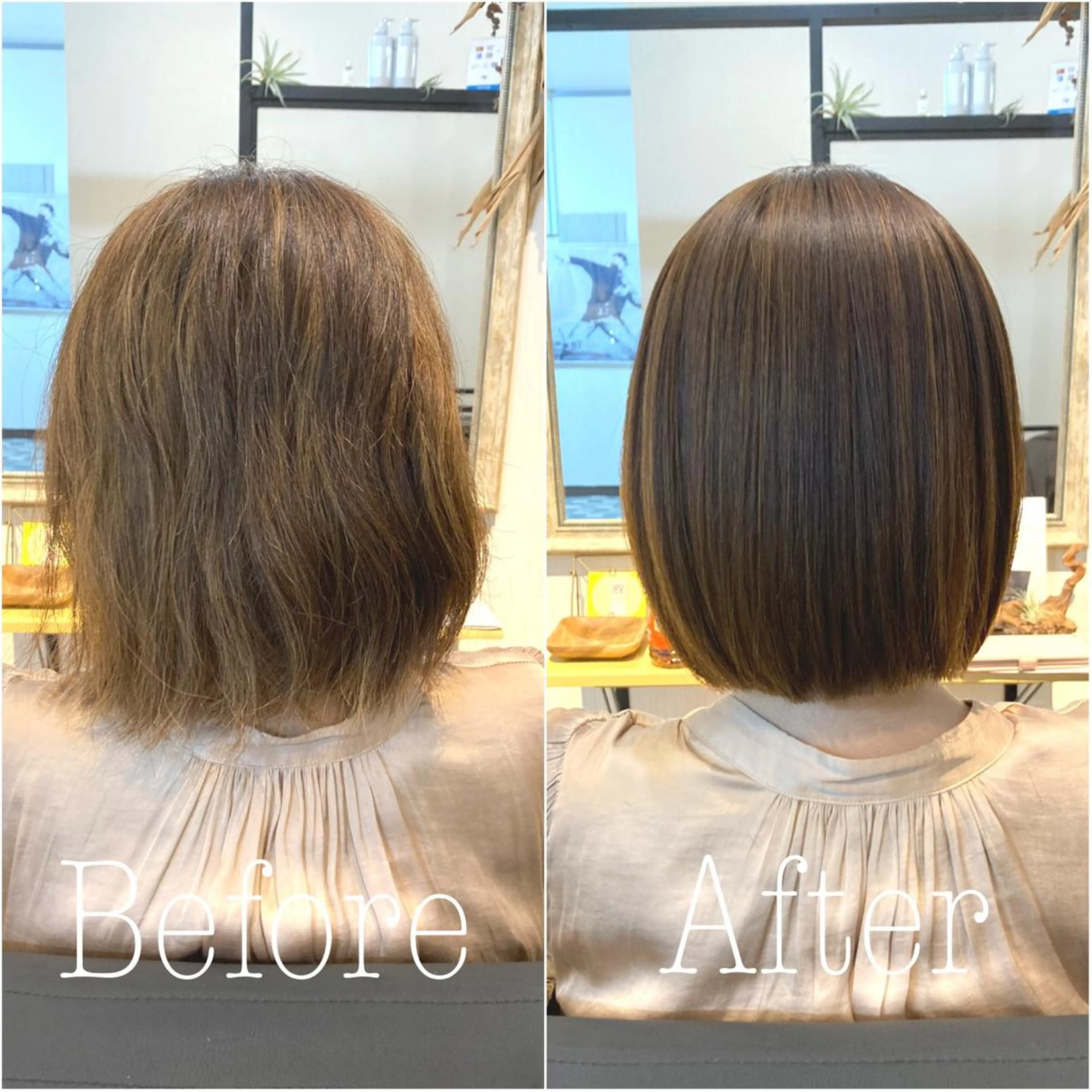 ショート カット 縮毛矯正 トリートメント ヘッドスパ Holidays sharesaronのヘアスタイル