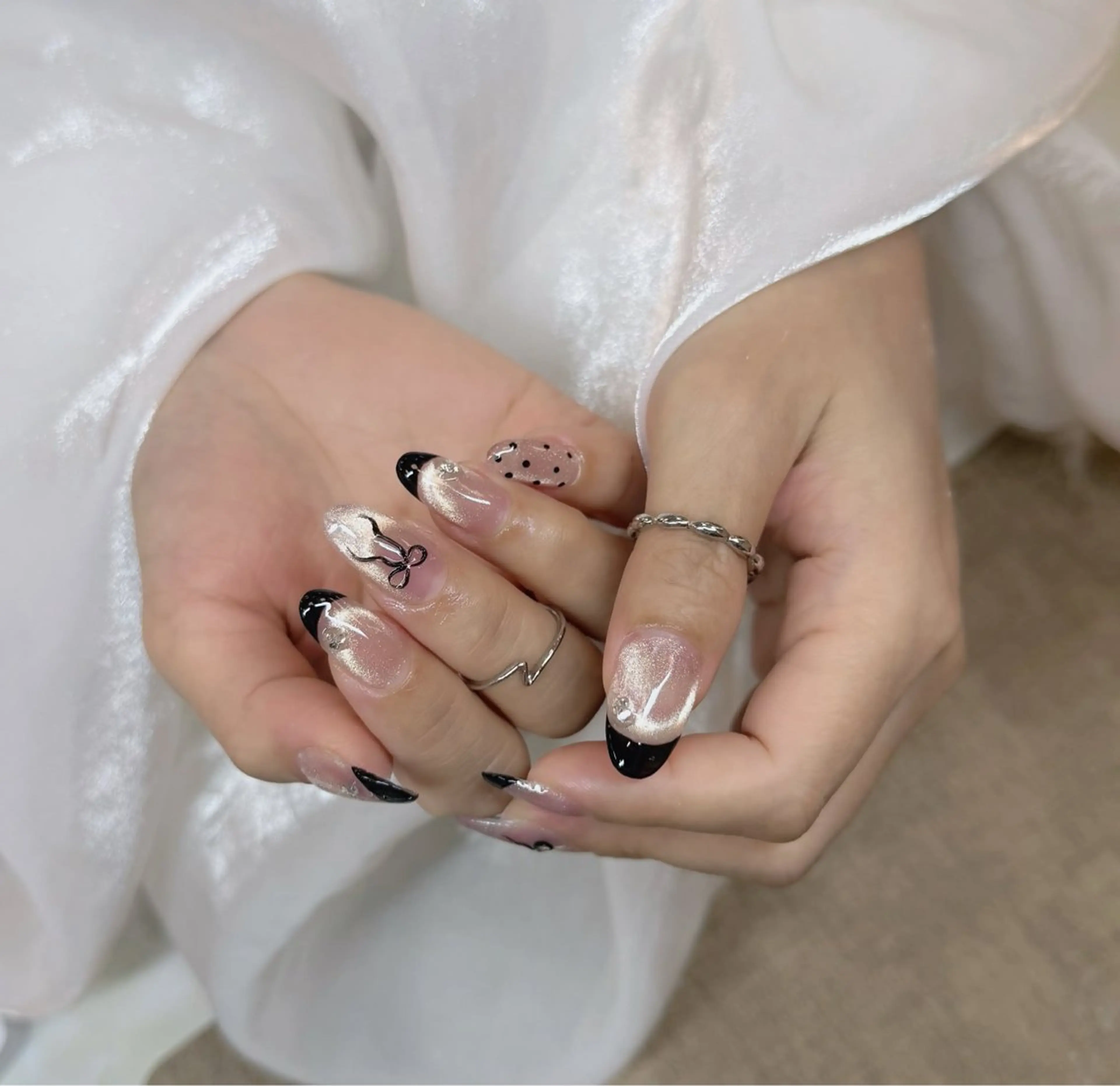 【オフ込】150分🔥長さ出し10本、デザインネイル持ち込みアートOK・パーツOK✨の写真