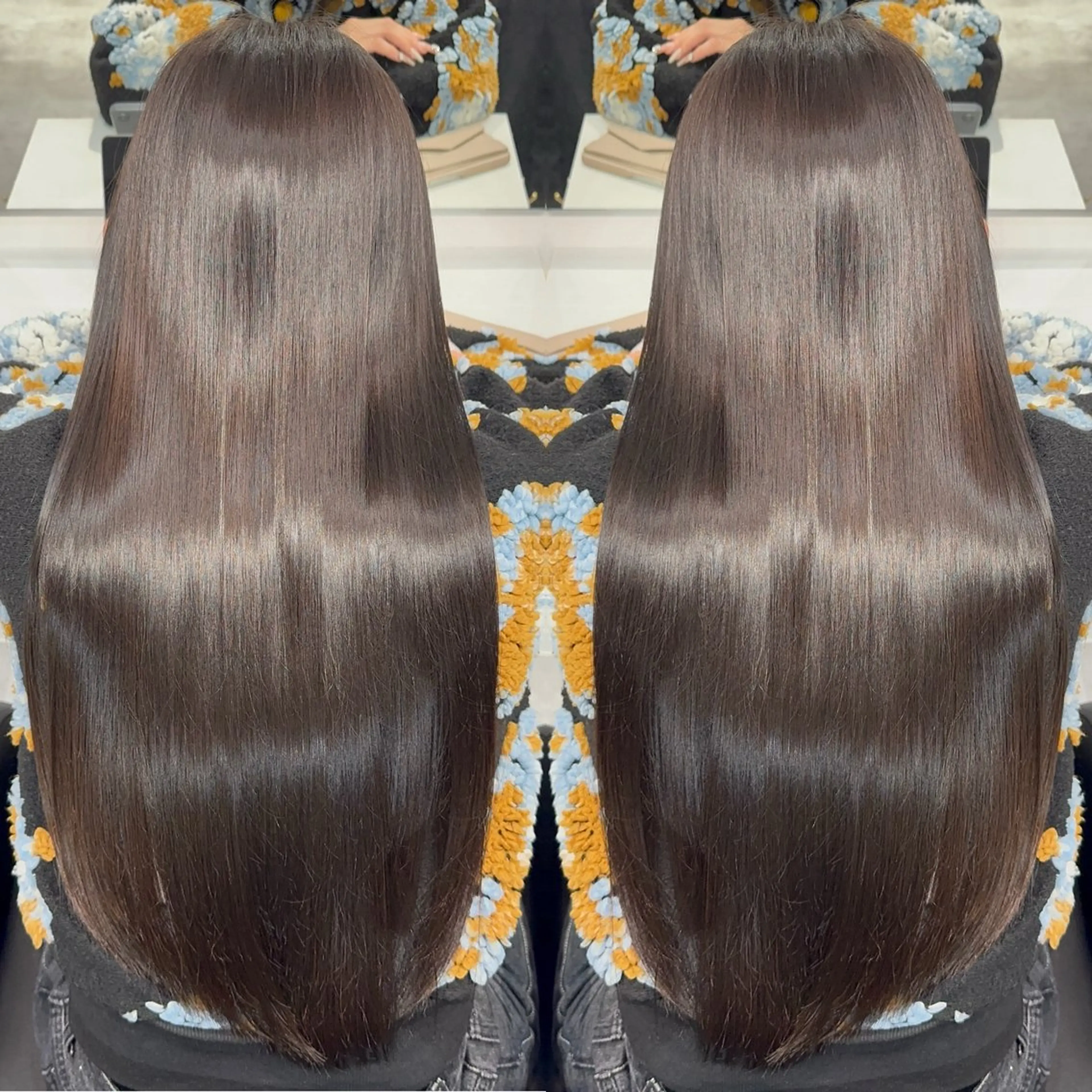 ロング 髪質改善 トリートメント カット ヘアカラー トリートメント 髪質改善カラー🪞 美髪縮毛矯正🪞城のヘアスタイル