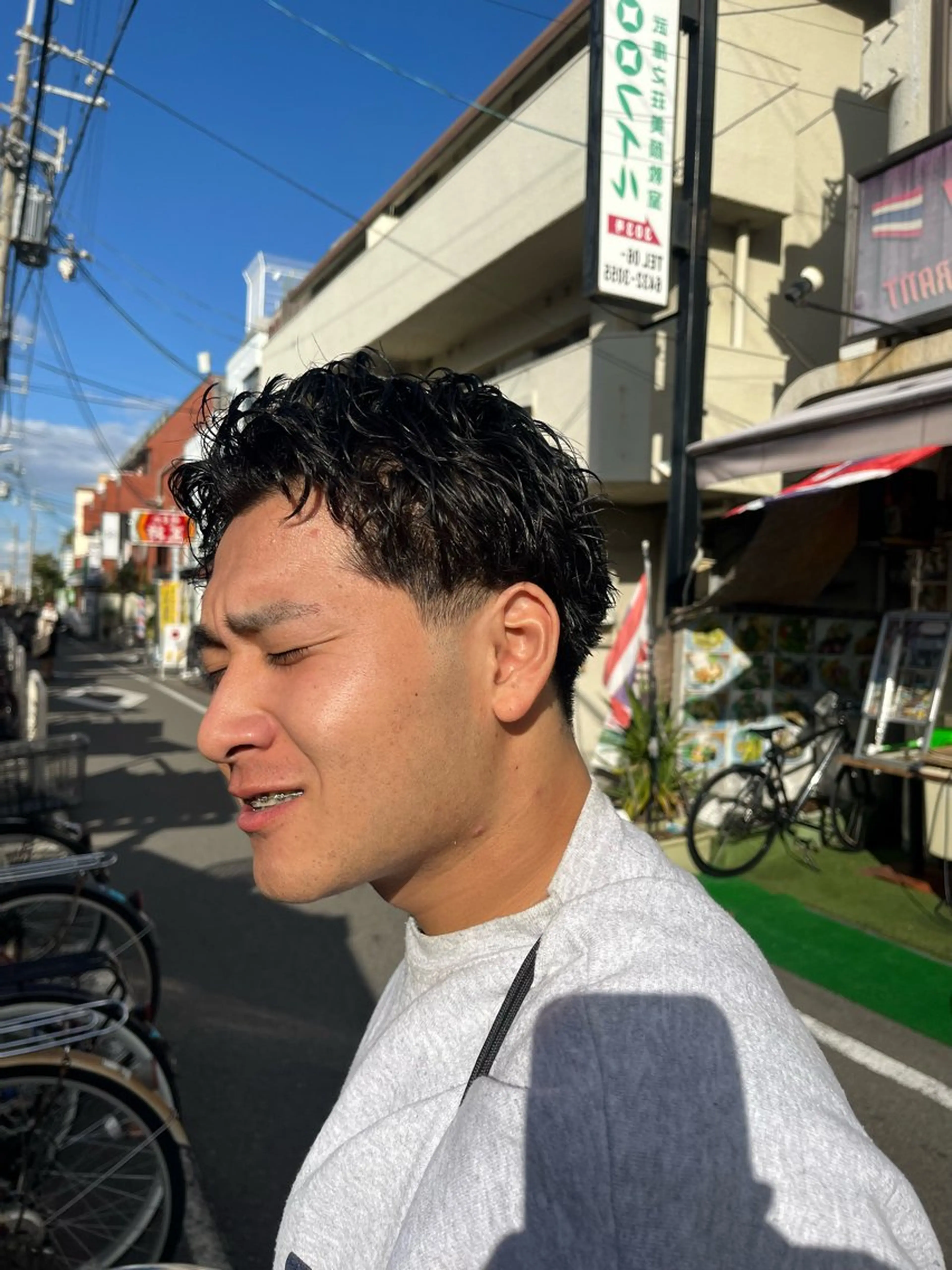 パーマ メンズ カット パーマ カット/パーマ/カラ ー清本耕介のヘアスタイル